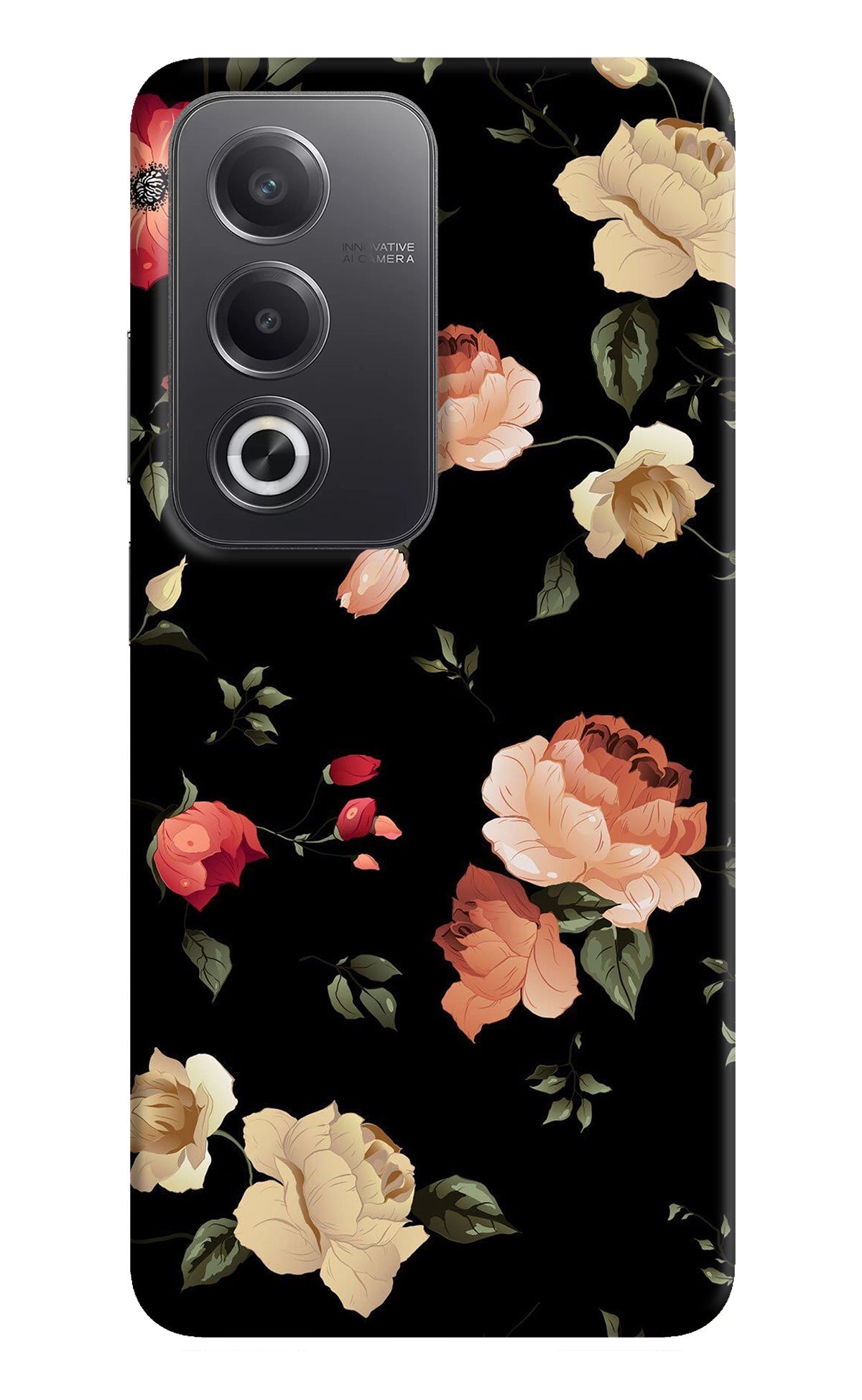 Flowers Oppo A3 Pro 5G Back Cover