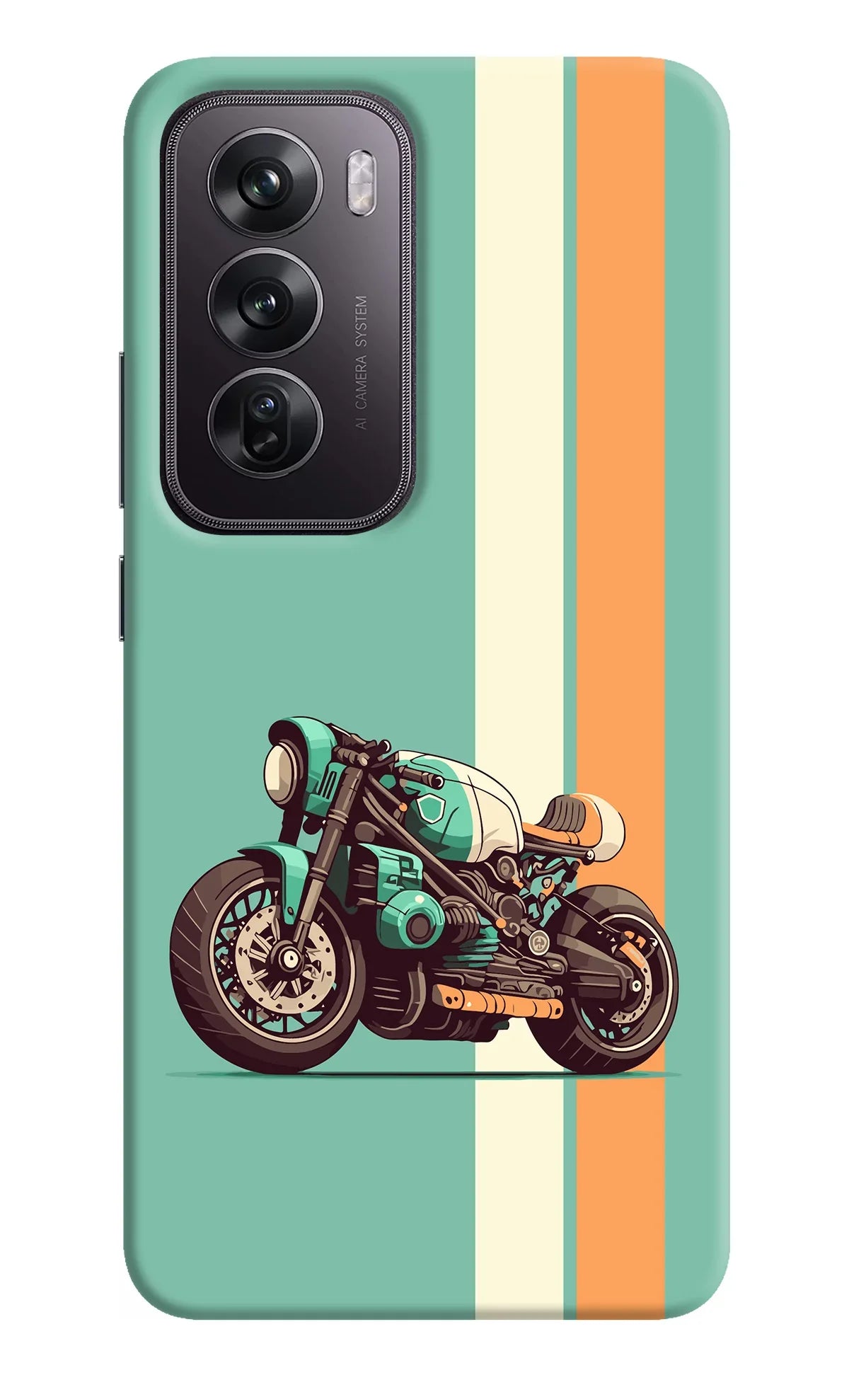 Striped Moto Drift Oppo Reno12 Pro 5G Back Cover