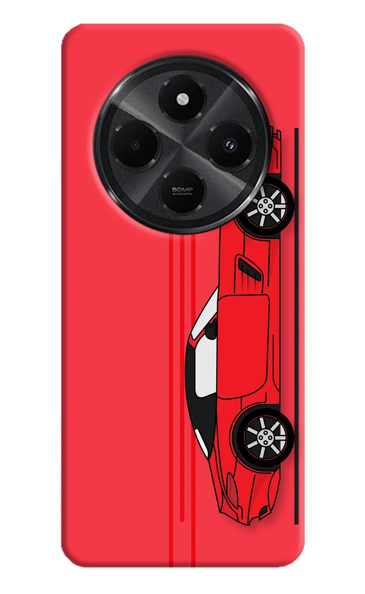 Red Velocity Redmi A4 5G Back Cover