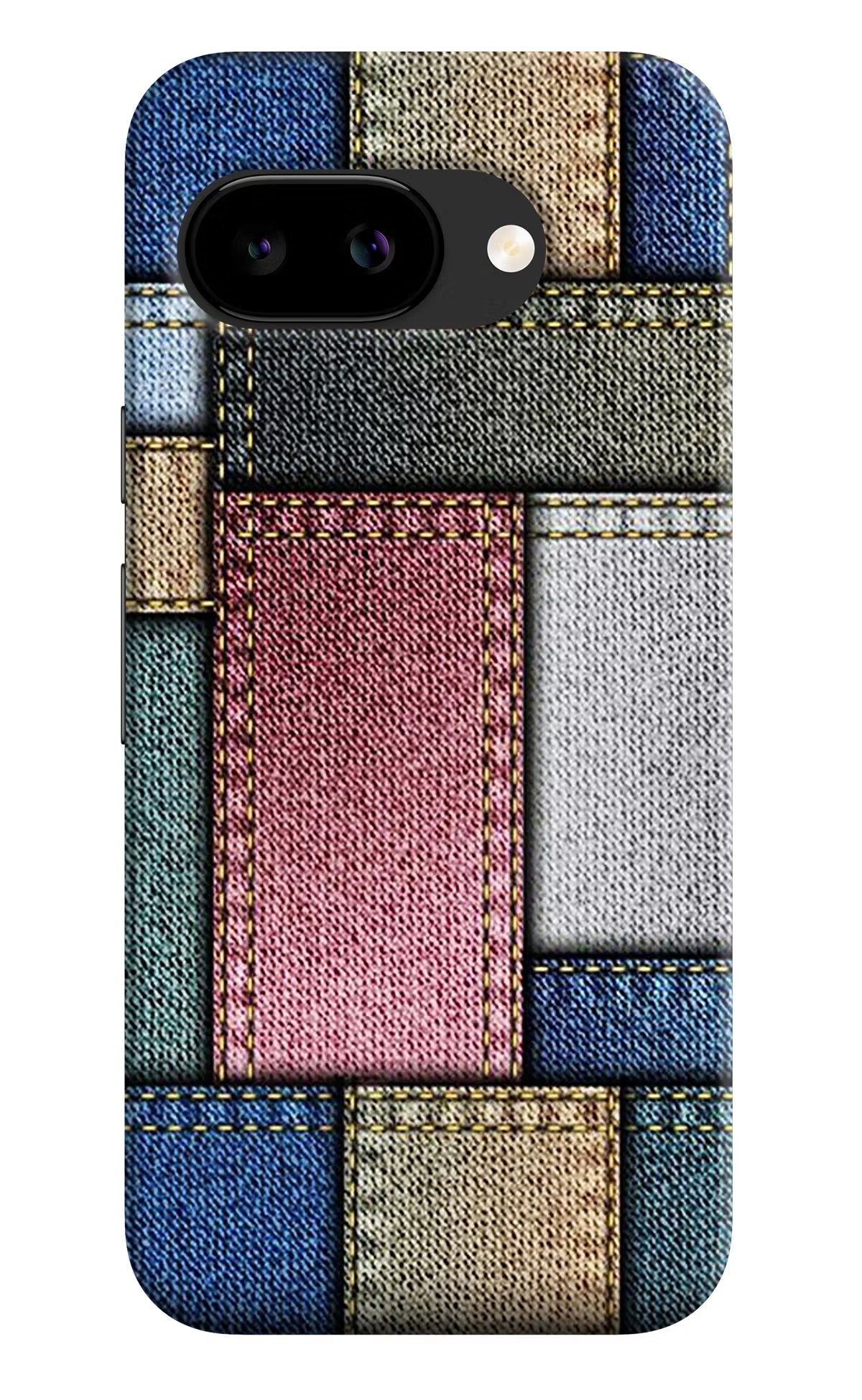 Multicolor Jeans Google Pixel 9a Back Cover Hard Case - Hello Swanky