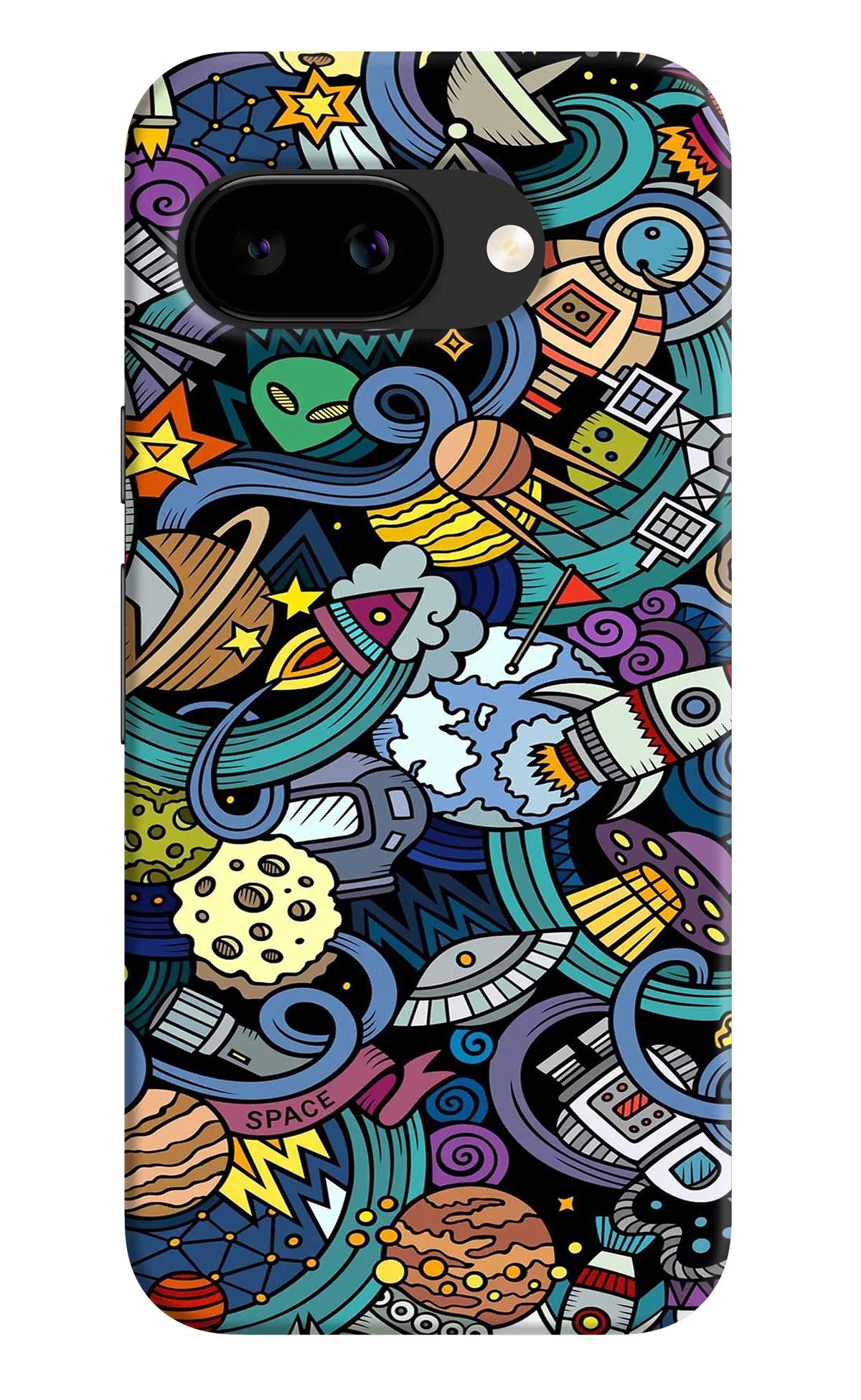 Space Abstract Google Pixel 9a Back Cover Hard Case - Hello Swanky
