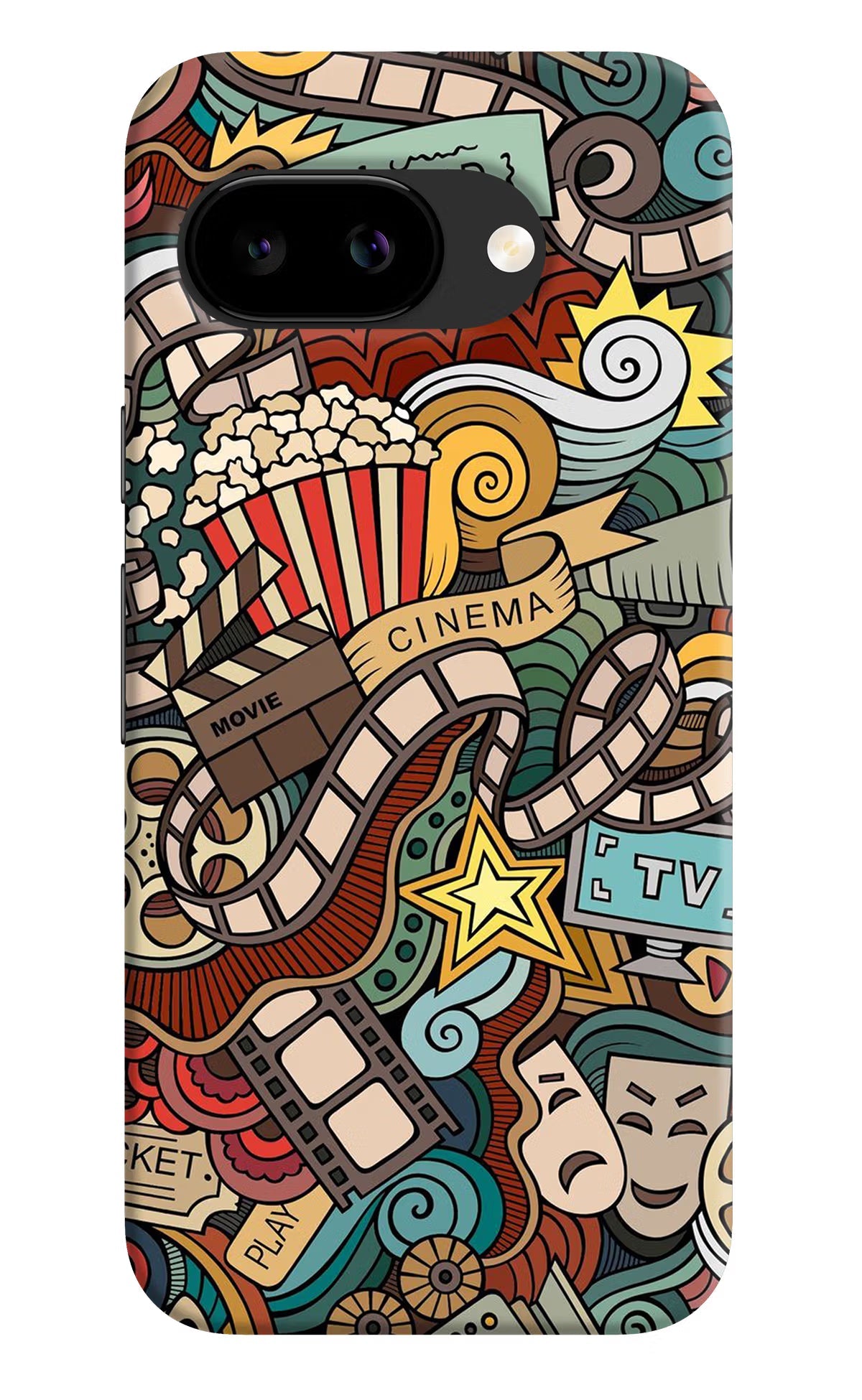 Cinema Abstract Google Pixel 9a Back Cover Hard Case - Hello Swanky