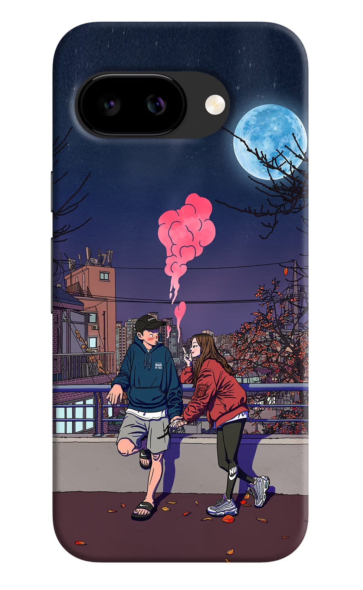 Chilling Couple Google Pixel 9a Back Cover Hard Case - Hello Swanky