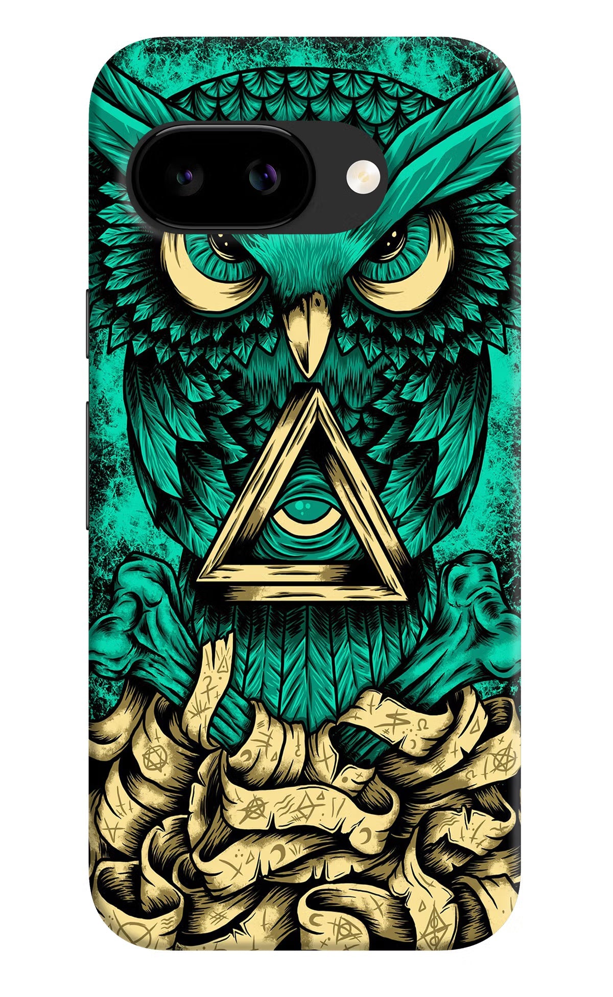 Green Owl Google Pixel 9a Back Cover Hard Case - Hello Swanky
