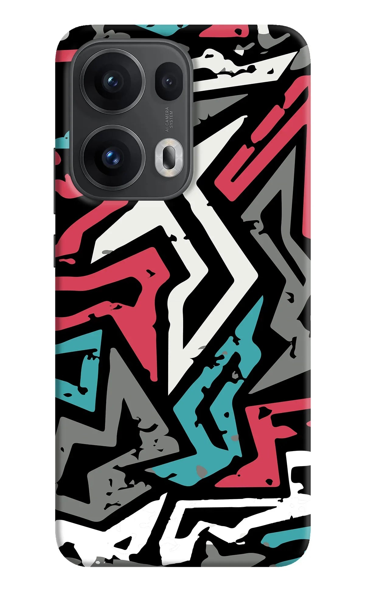 Geometric Graffiti Oppo Reno13 Pro 5G Back Cover