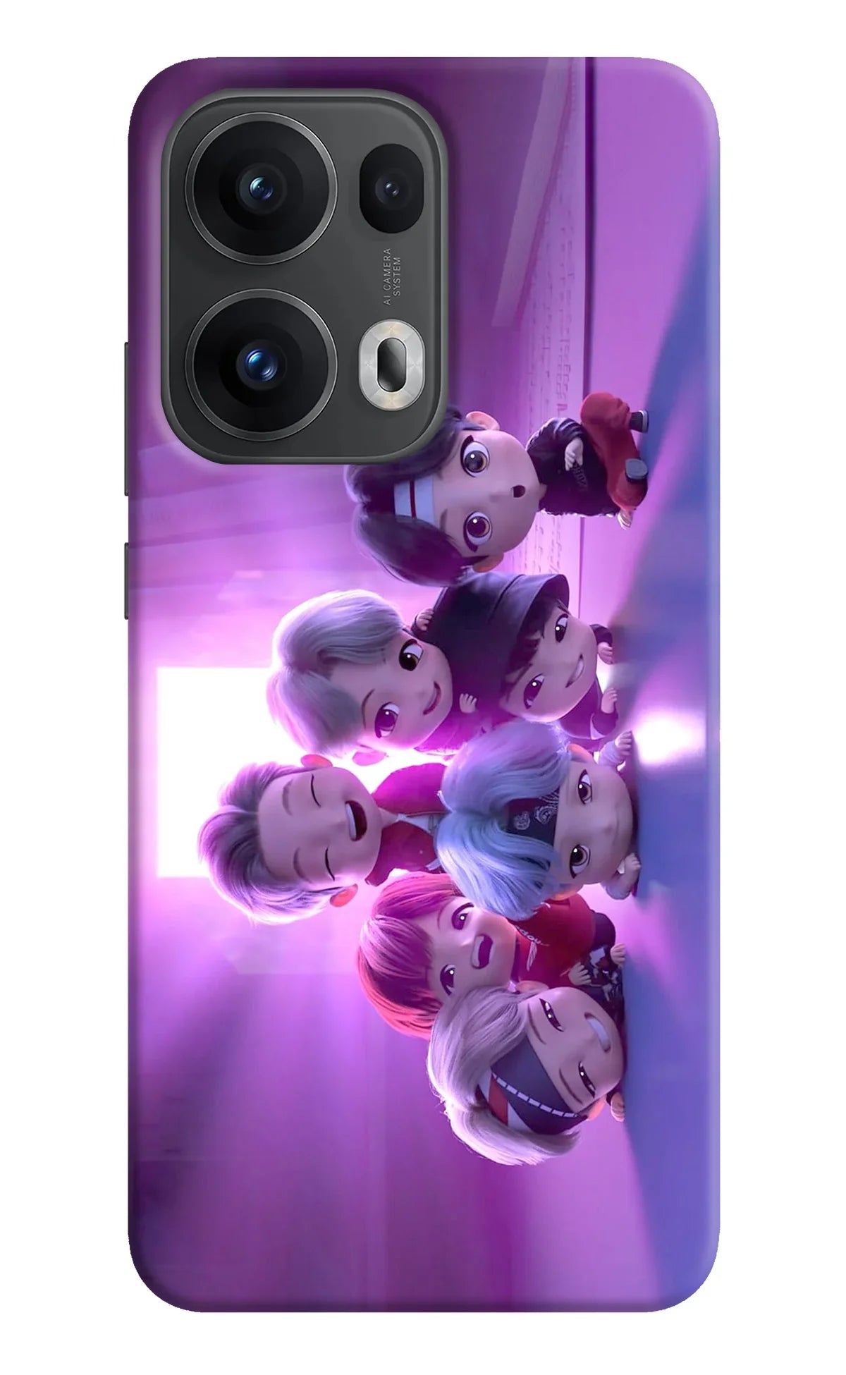 BTS Chibi Oppo Reno13 Pro 5G Back Cover