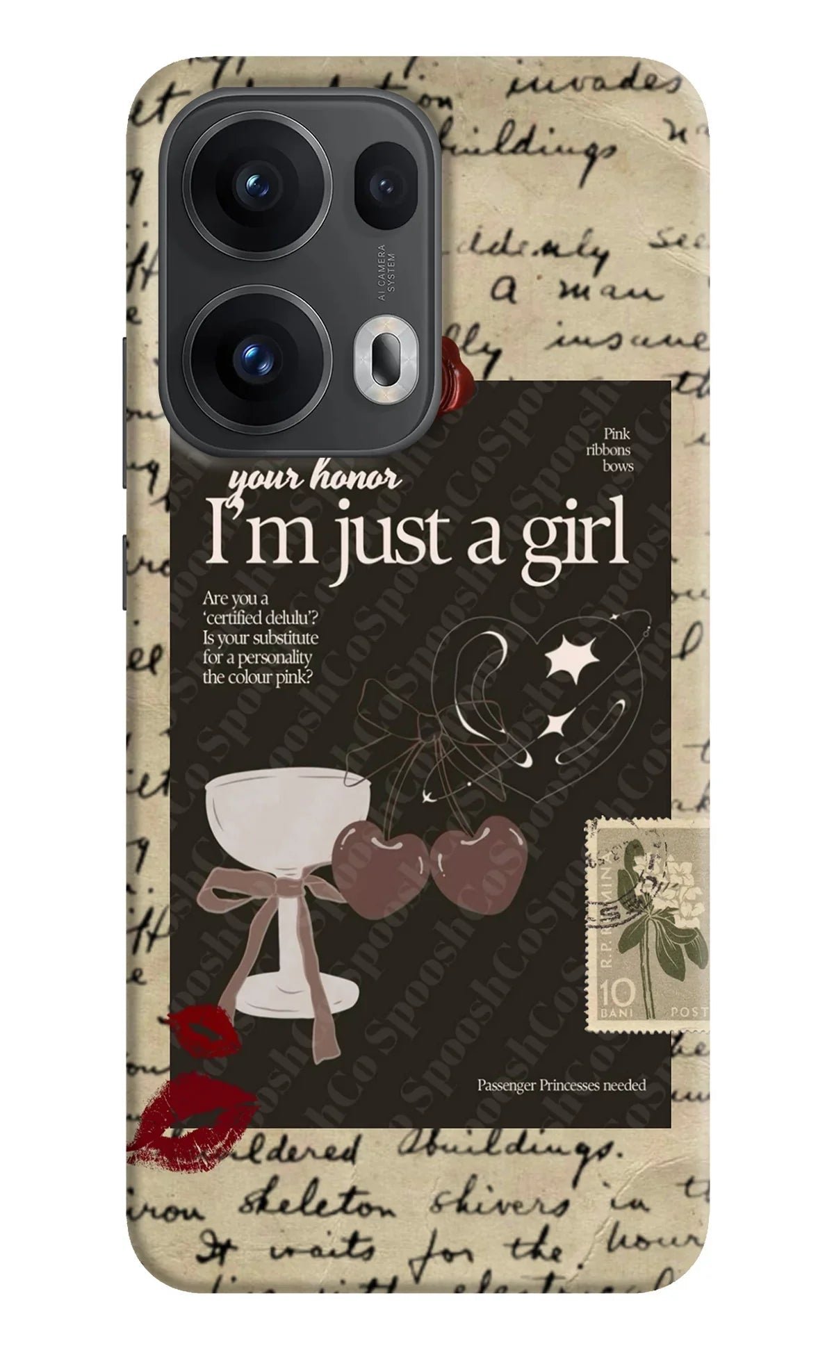 I am just a girl Oppo Reno13 Pro 5G Back Cover