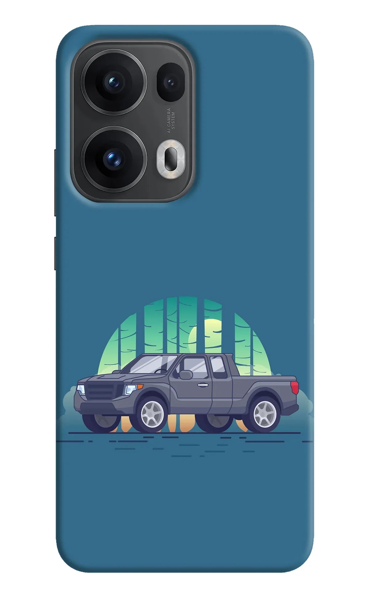Retro Garage Vibe Oppo Reno13 Pro 5G Back Cover