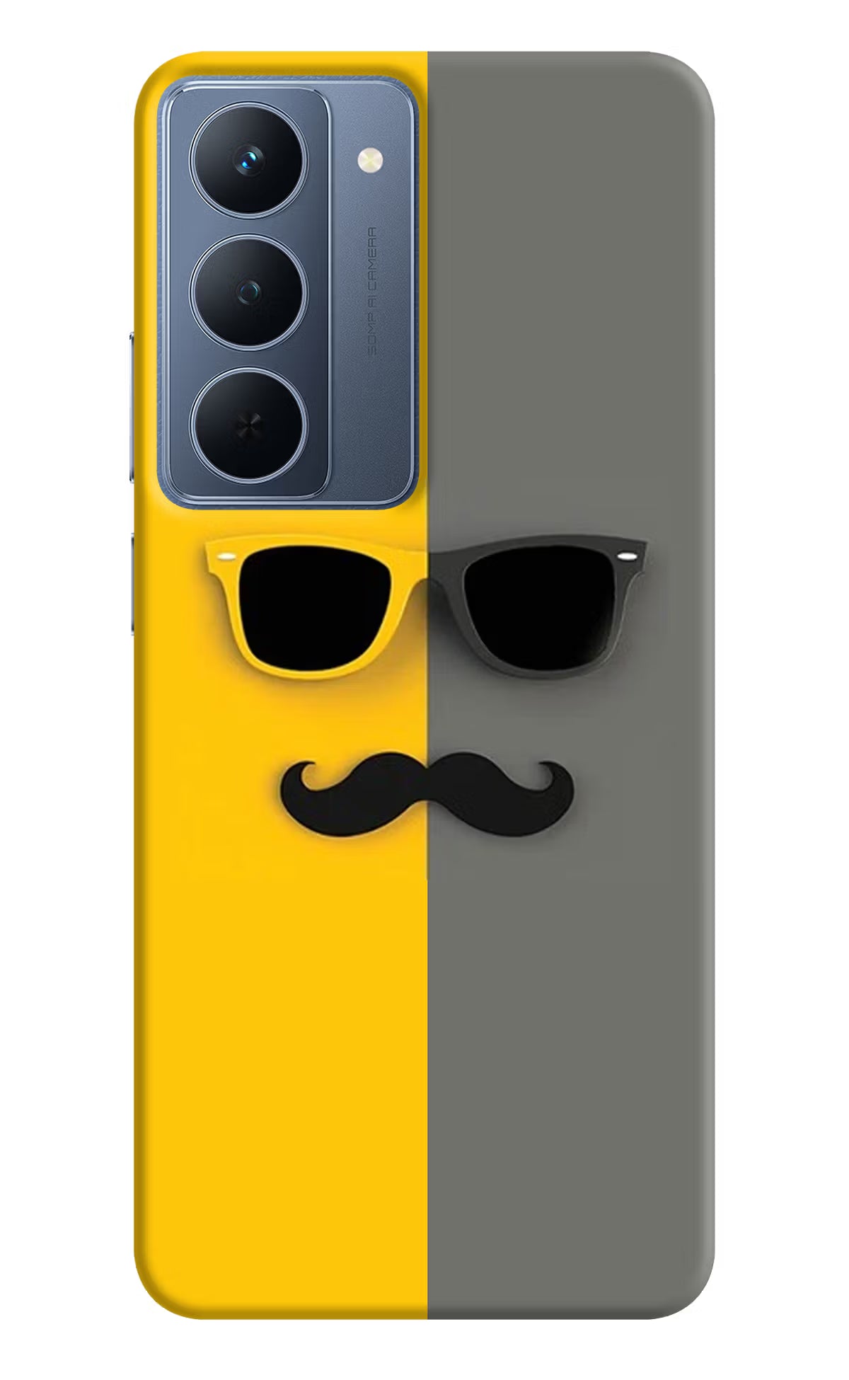 Sunglasses with Mustache Realme P3x 5G Back Cover