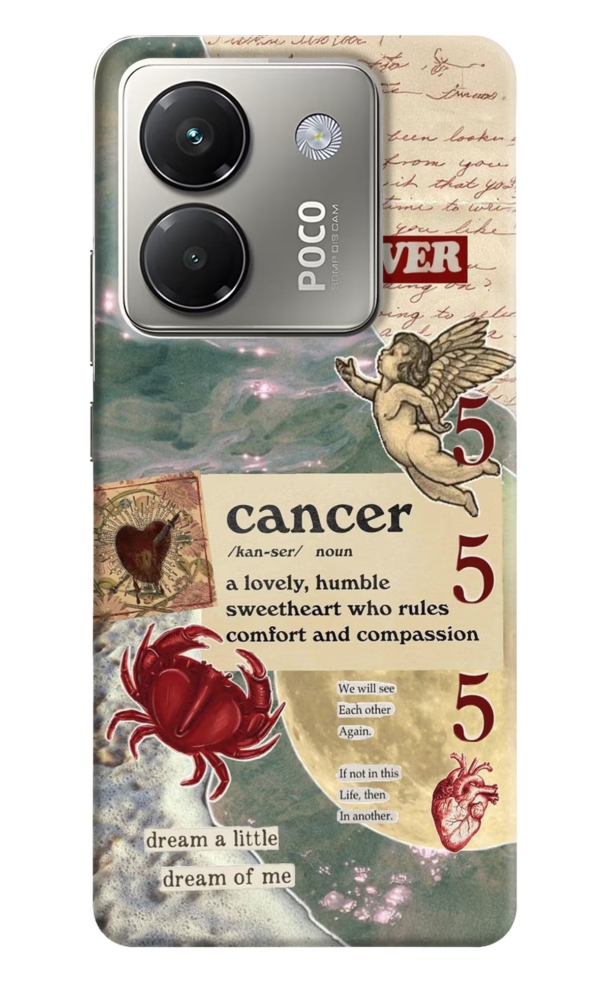 Cancer Zodiac Poco M7 Pro 5G Back Cover