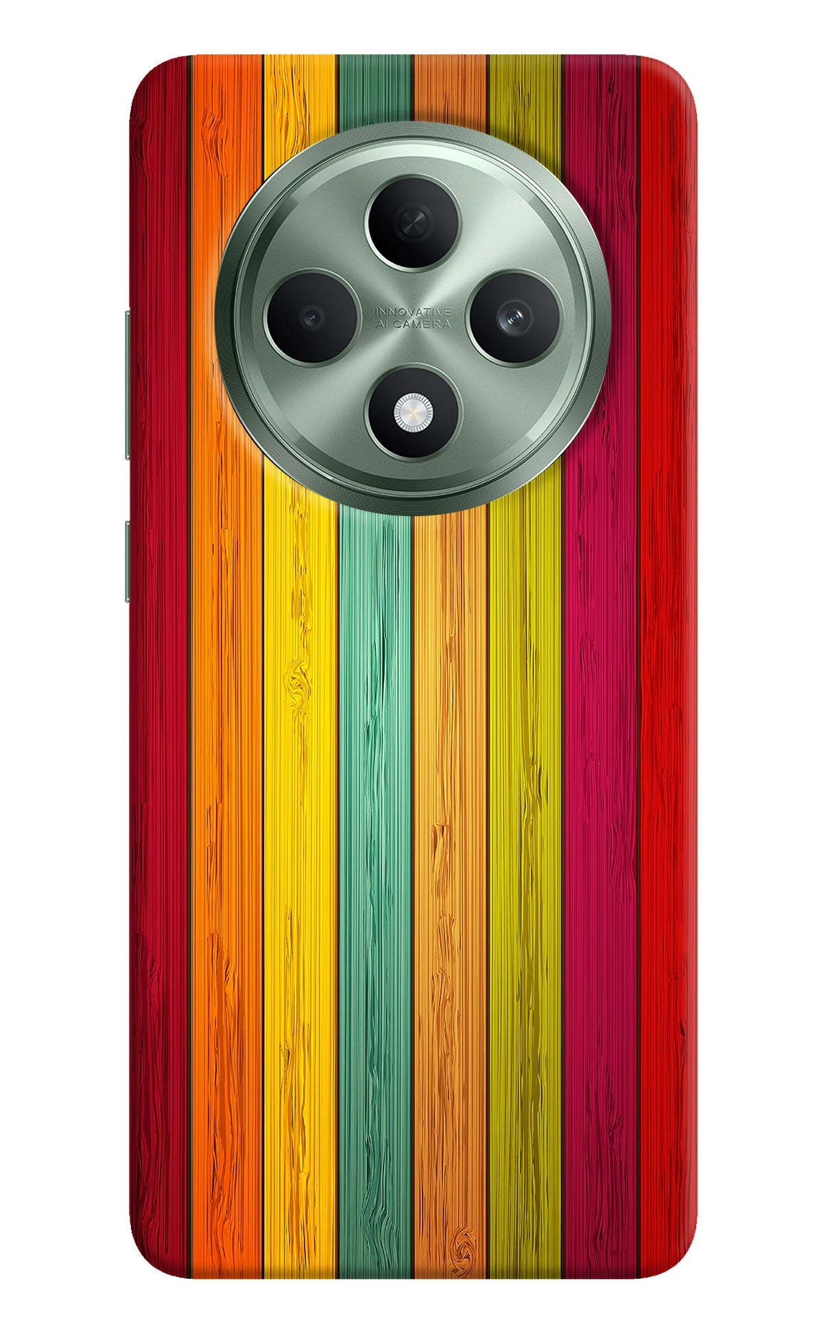 Multicolor Wooden Oppo F27 5G Back Cover