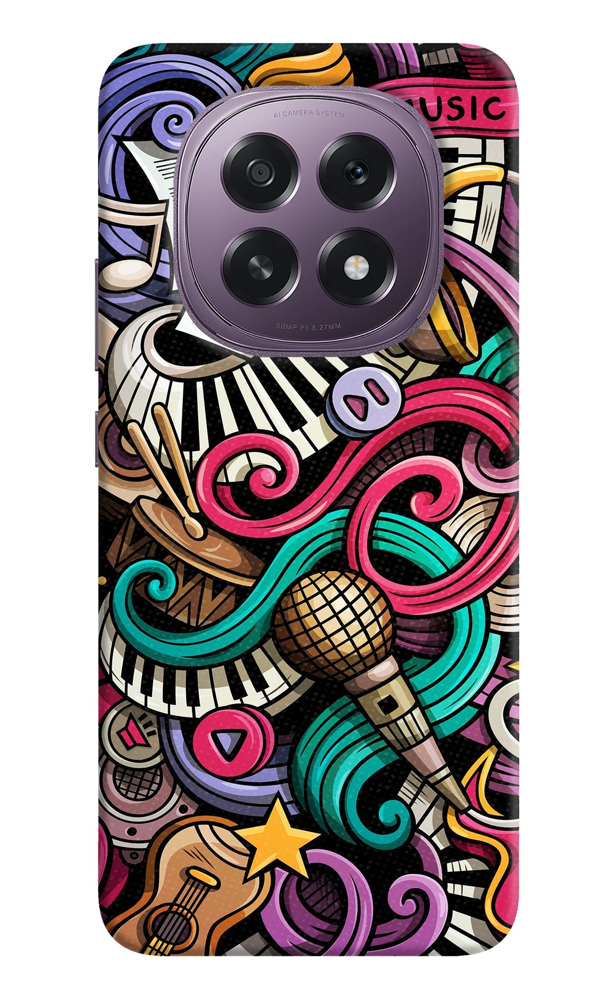 Music Abstract Oppo F29 5G Back Cover
