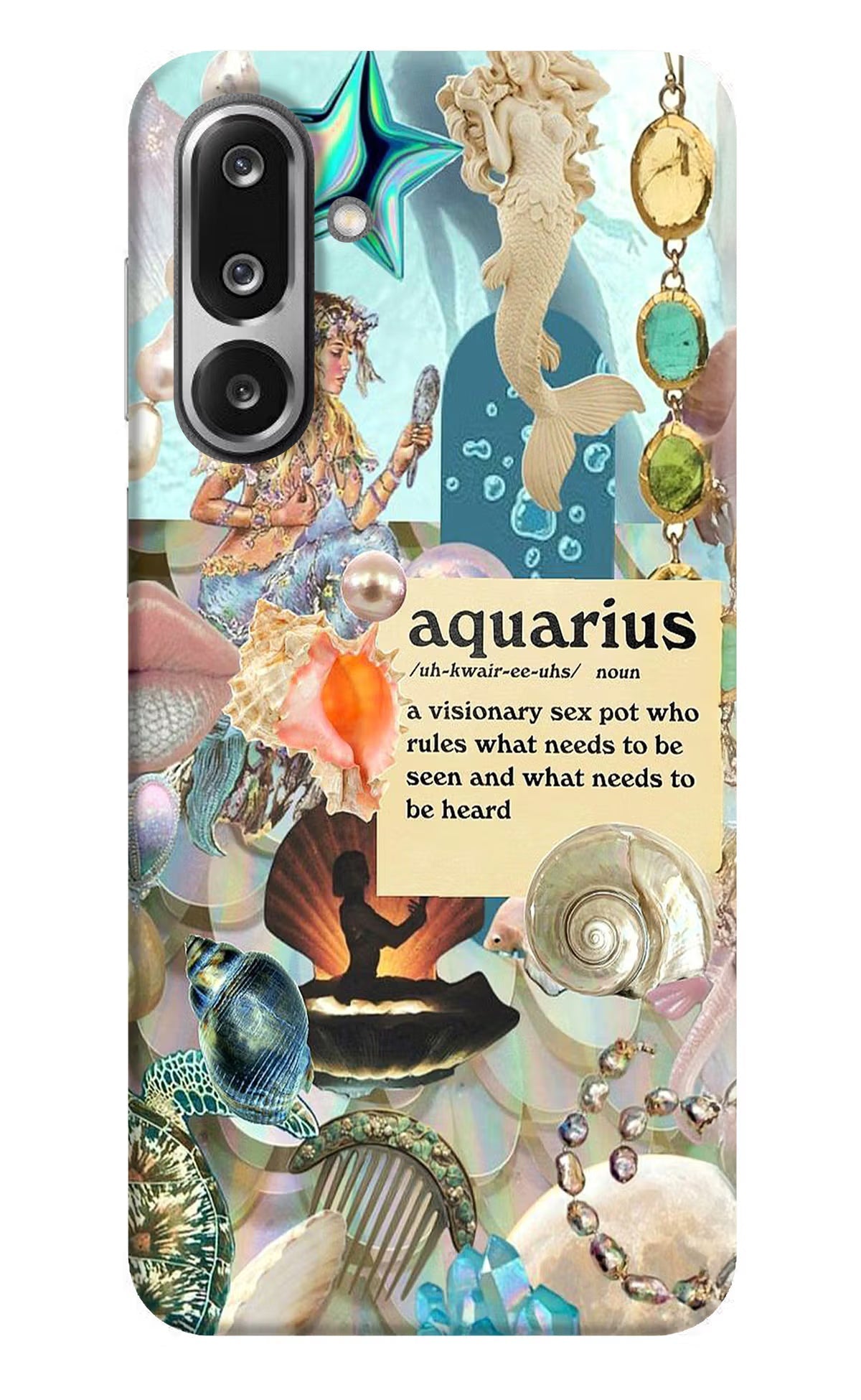 Aquarius Zodiac Samsung F36 5G Back Cover
