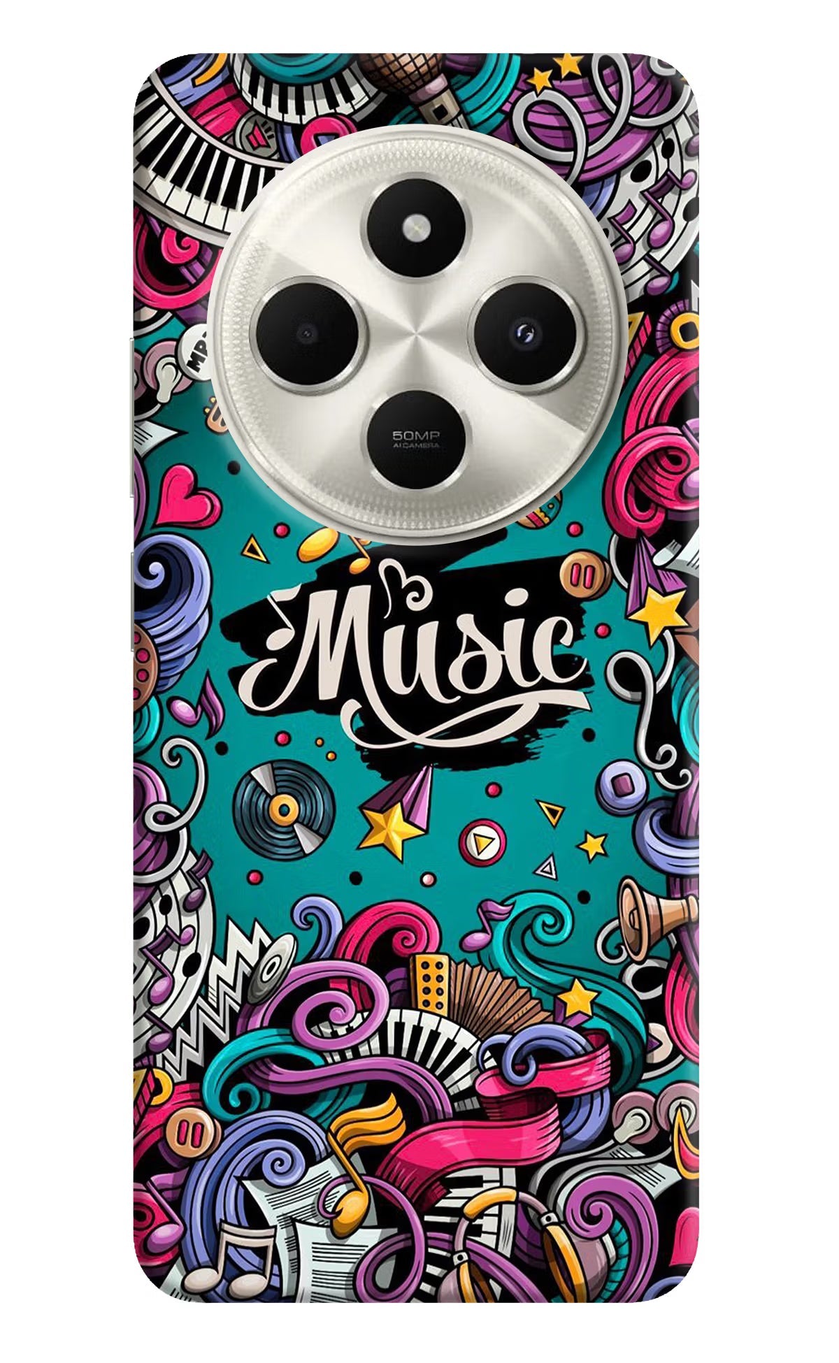Music Graffiti Poco C75 5G Back Cover