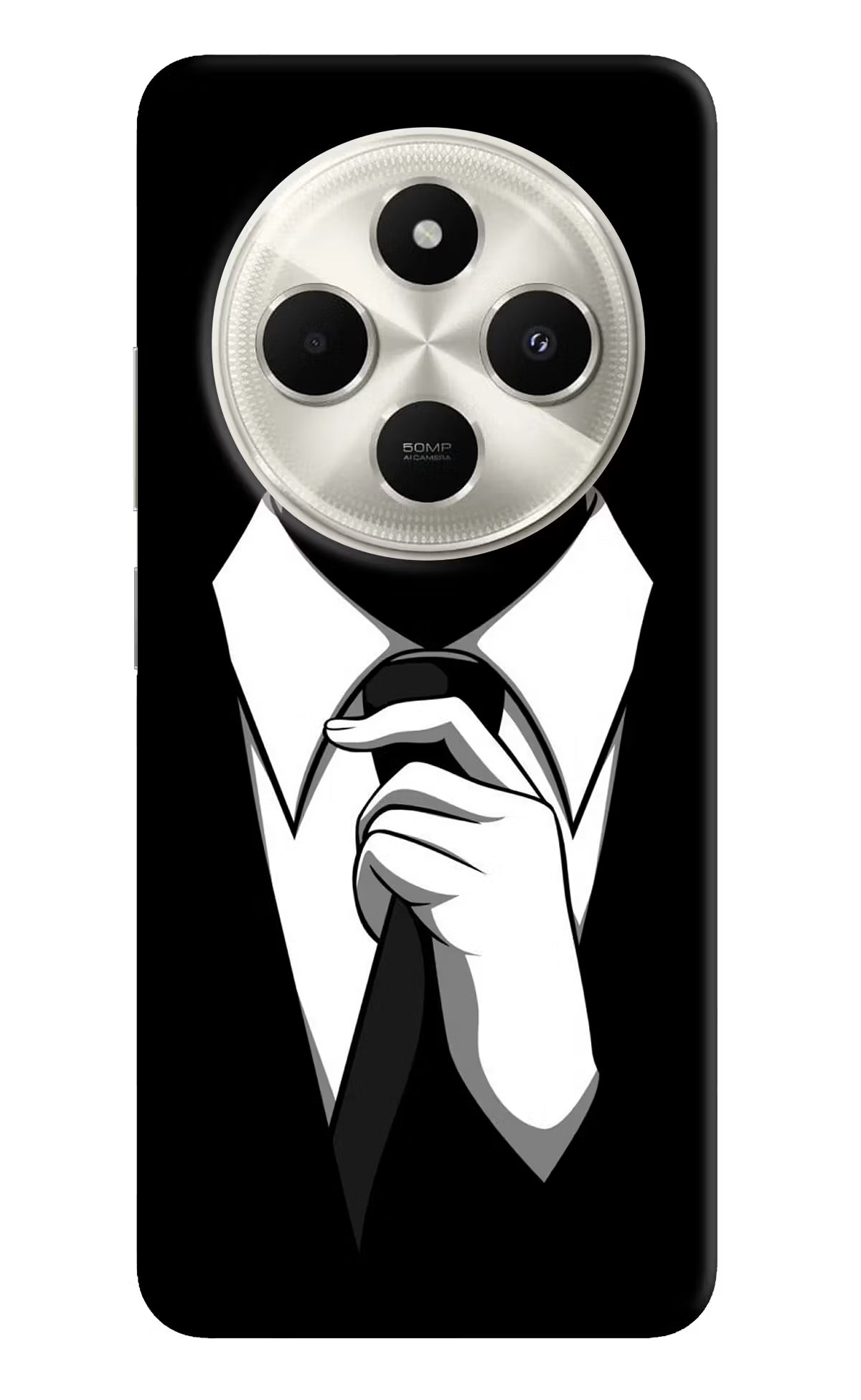 Black Tie Poco C75 5G Back Cover