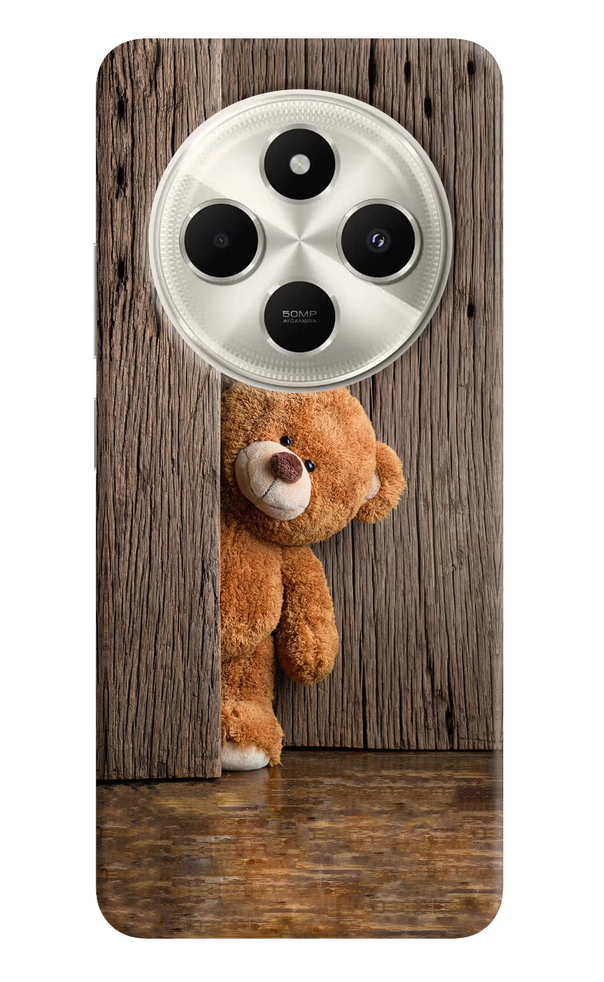 Teddy Wooden Poco C75 5G Back Cover