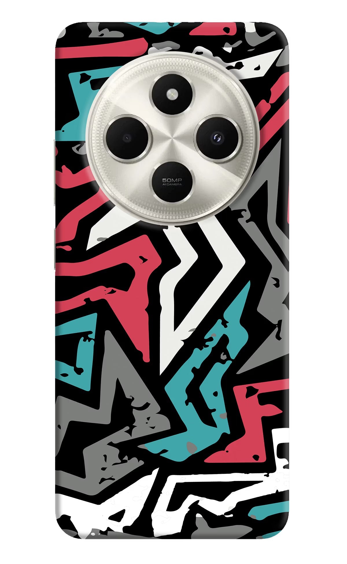 Geometric Graffiti Poco C75 5G Back Cover