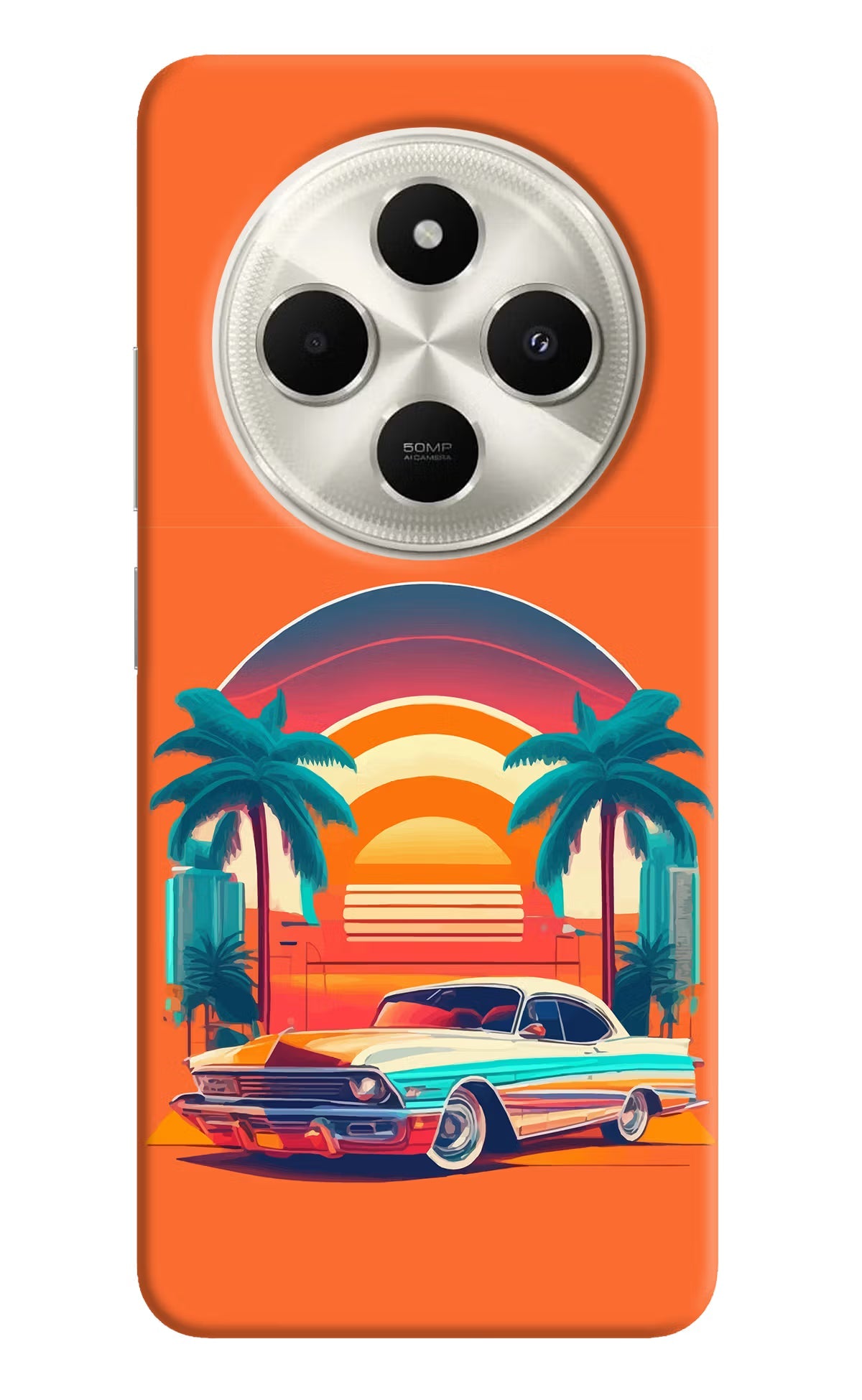 Palm Drive 80s Poco C75 5G Back Cover