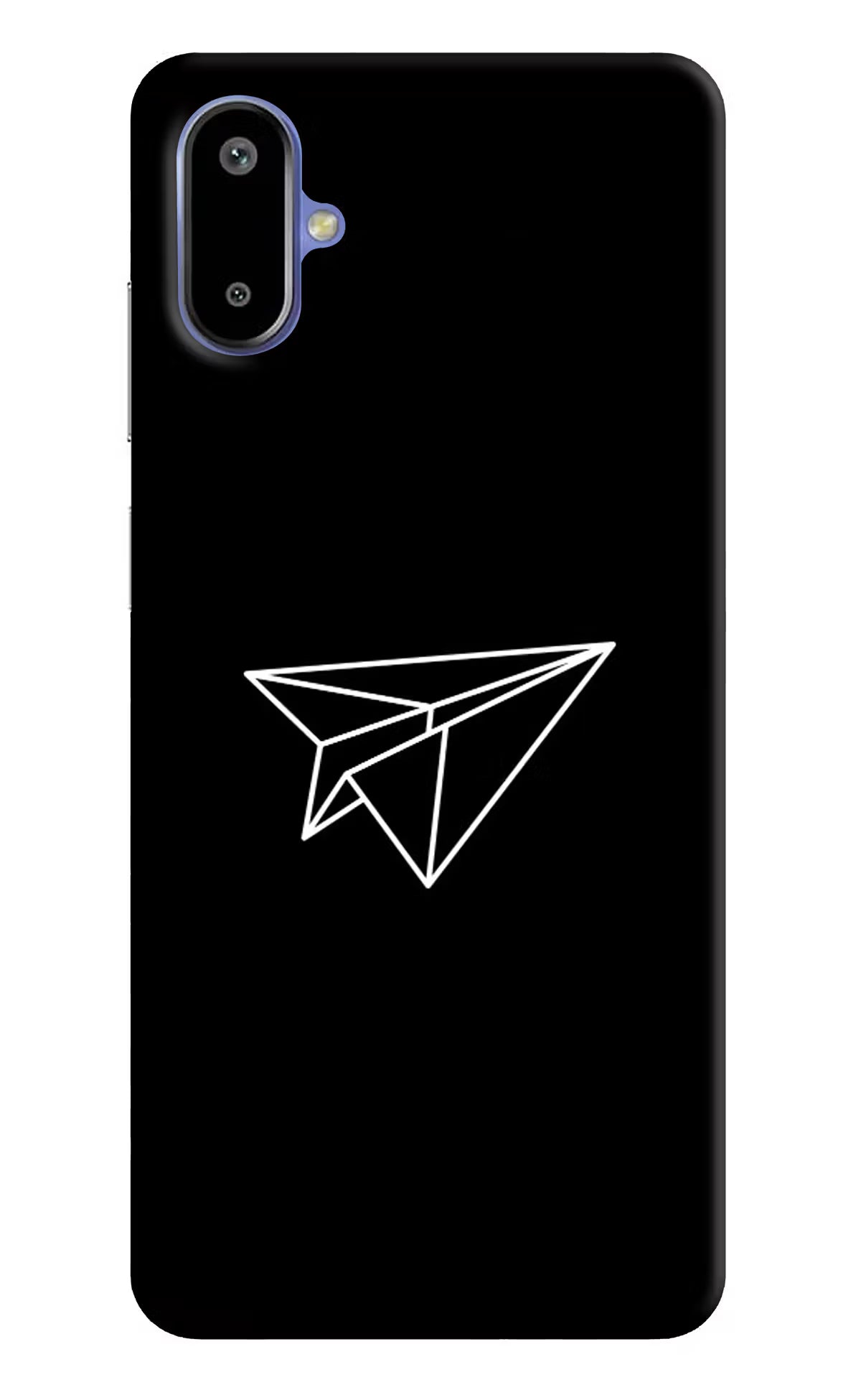 Paper Plane White Samsung F06 5G Back Cover
