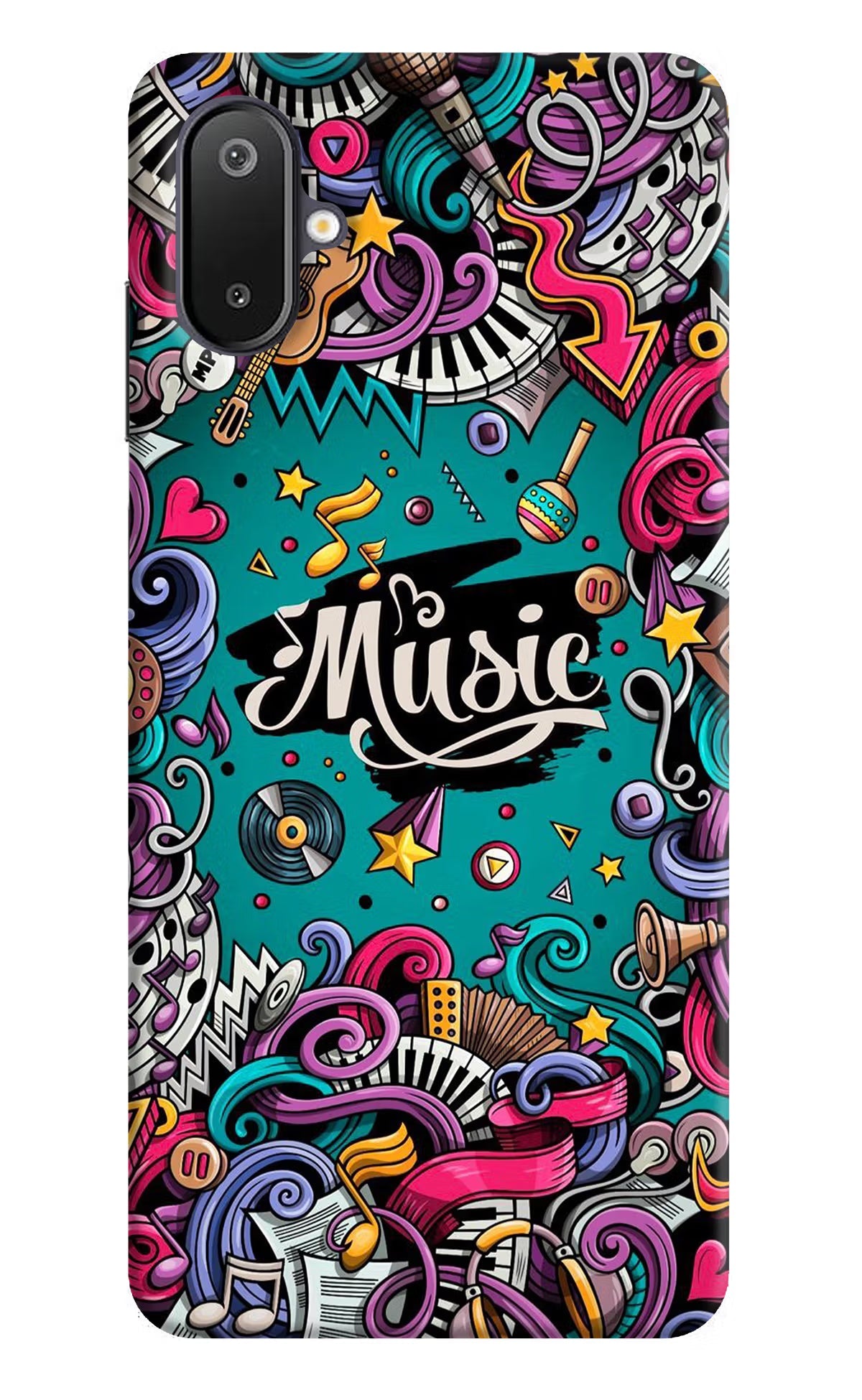 Music Graffiti Samsung M06 5G Back Cover