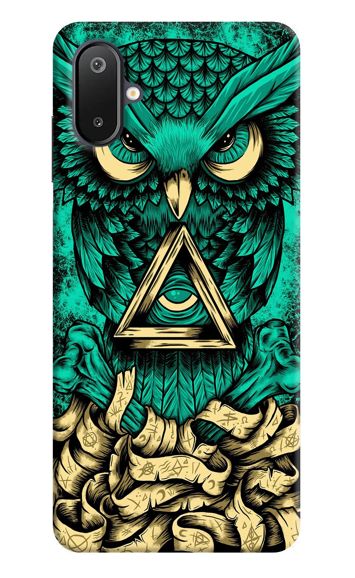 Green Owl Samsung M06 5G Back Cover