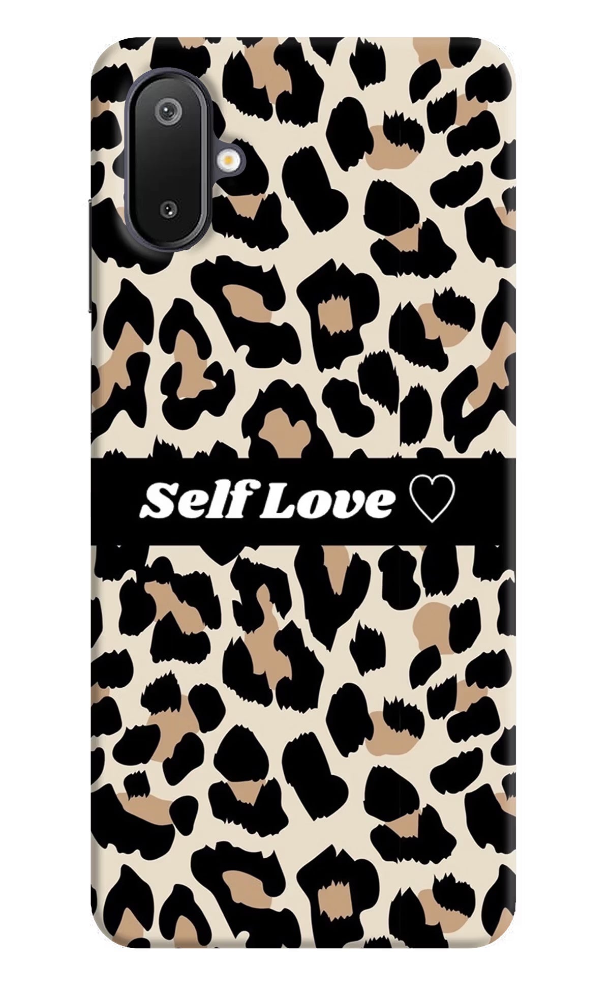Leopard Print Self Love Samsung M06 5G Back Cover