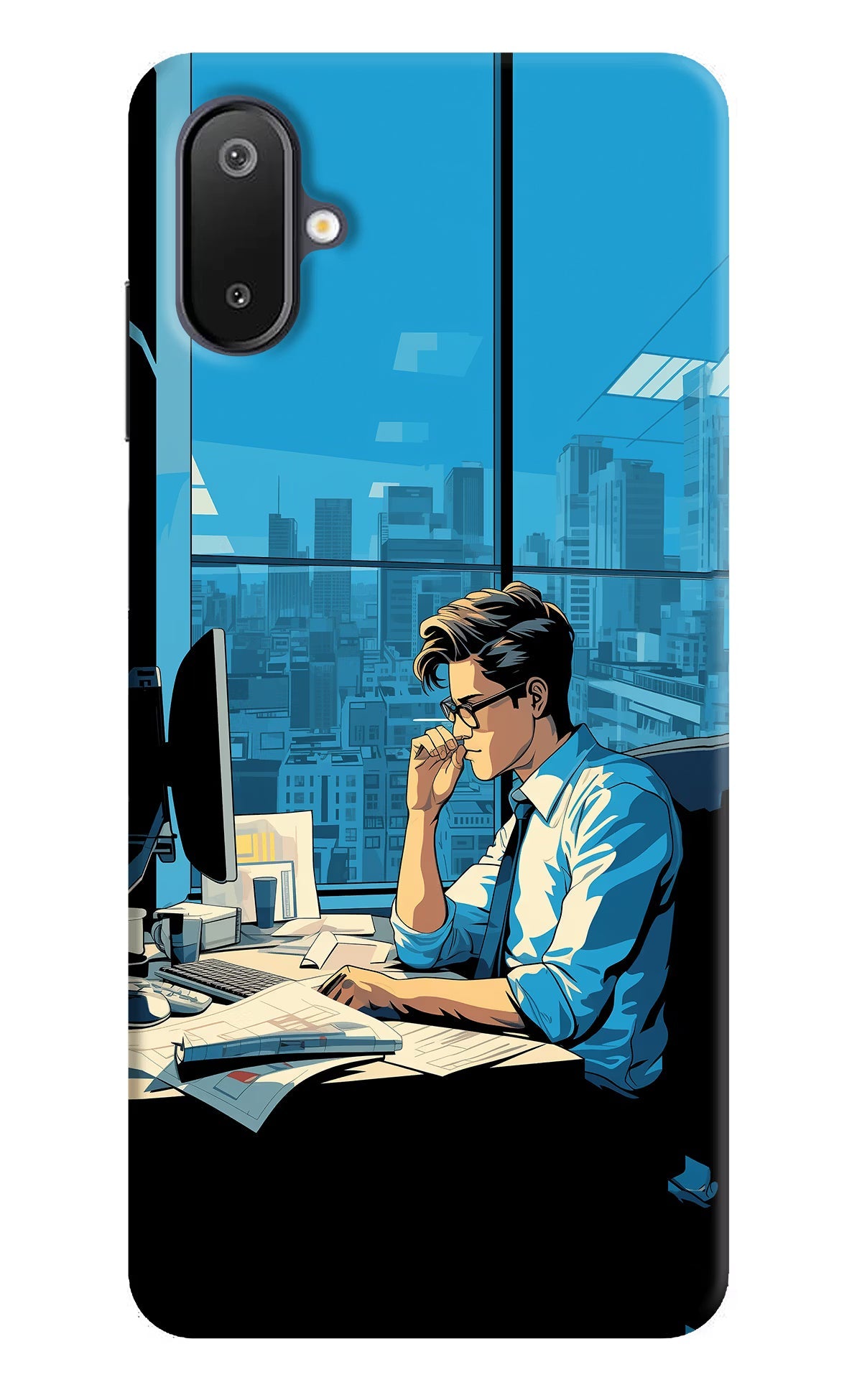 Focused Hustler (AI Generated) Samsung M06 5G Back Cover