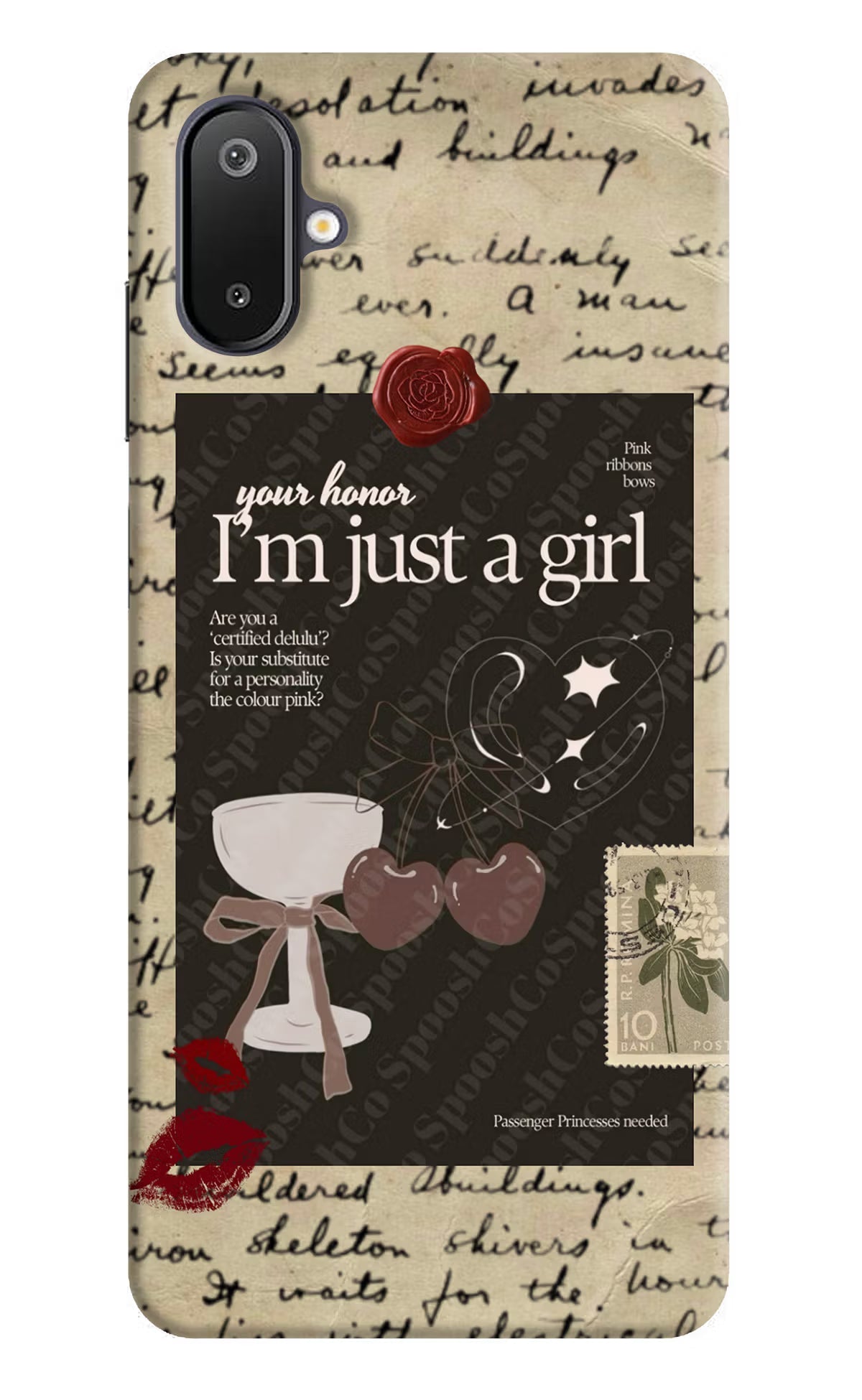 I am just a girl Samsung M06 5G Back Cover