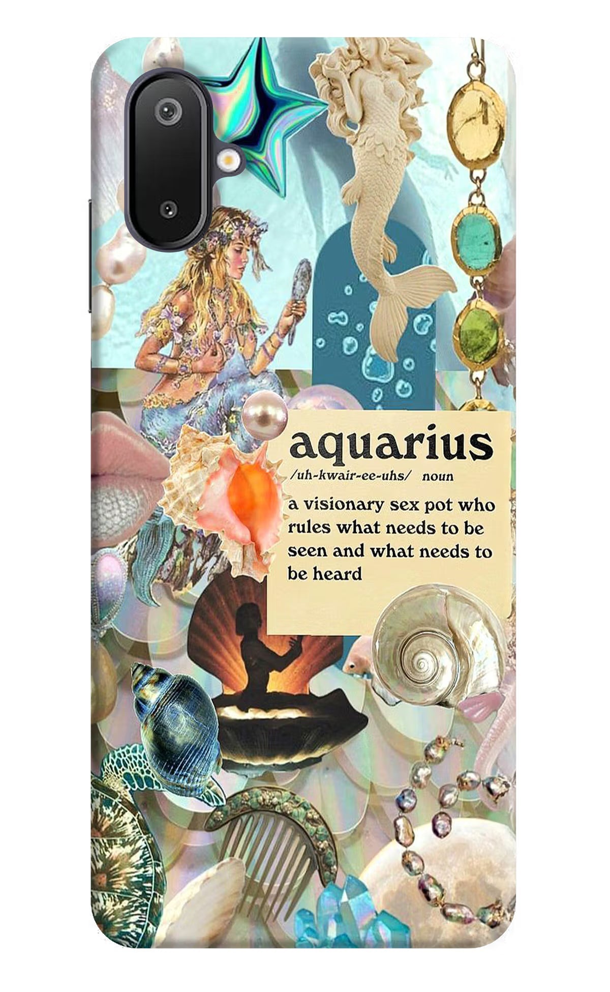 Aquarius Zodiac Samsung M06 5G Back Cover