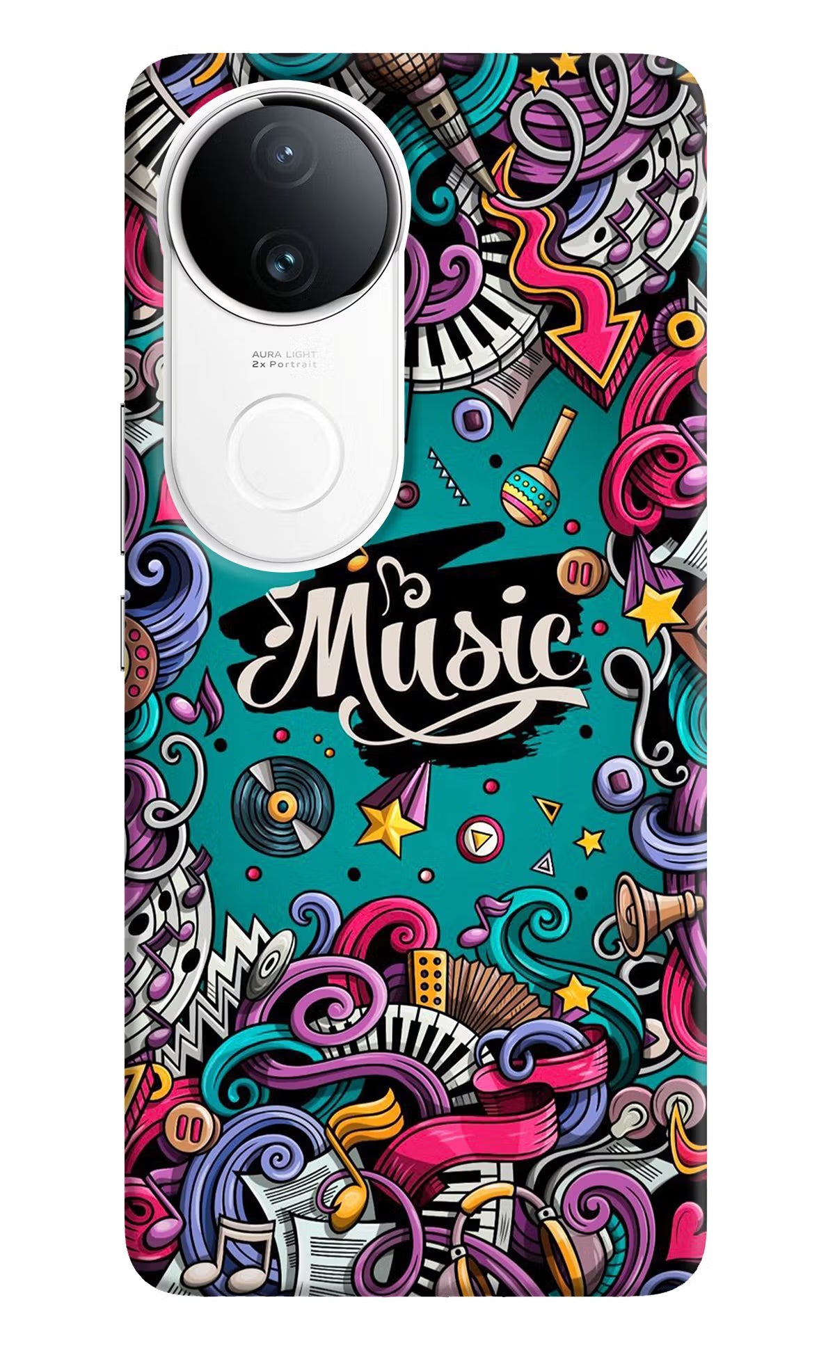 Music Graffiti Vivo T4R 5G Back Cover