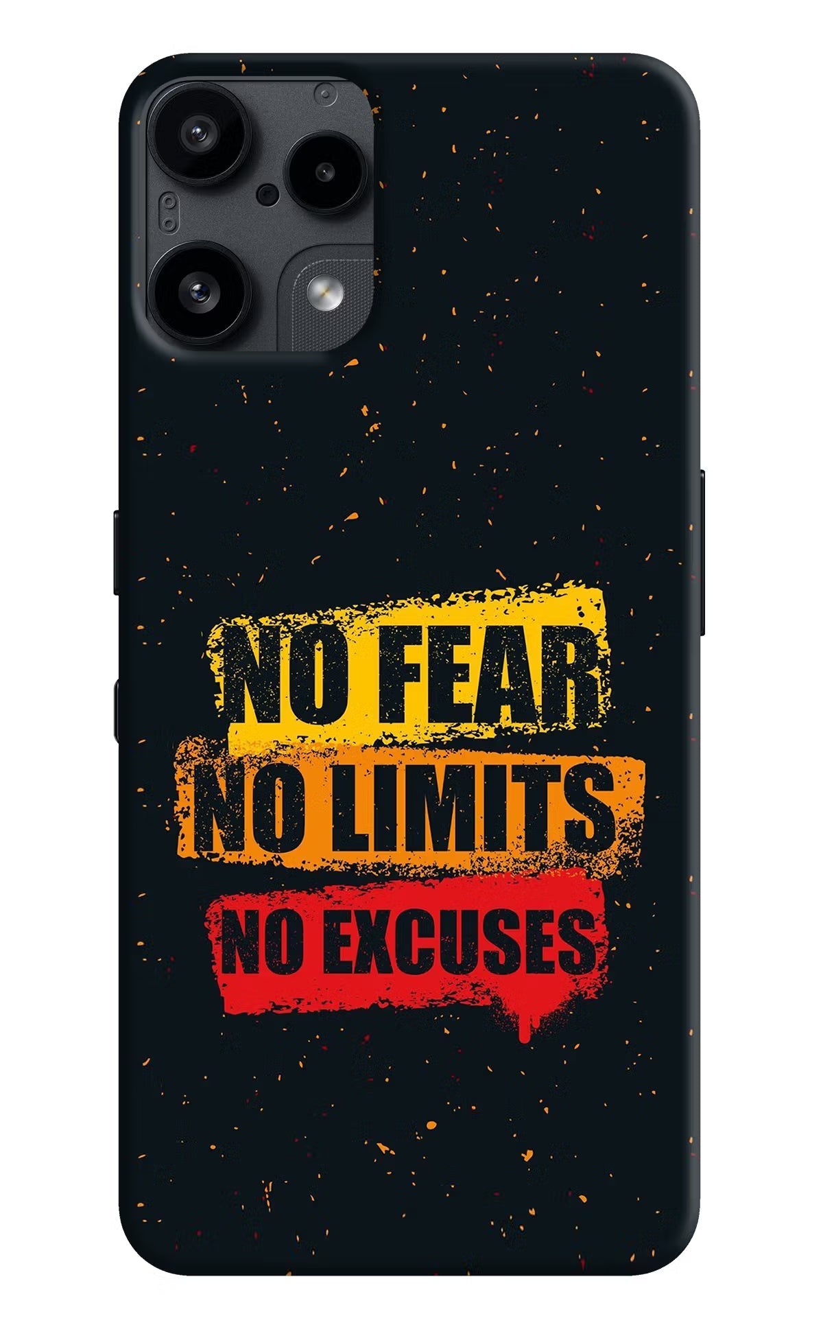 No Fear No Limits No Excuse Nothing Phone 3A Lite Back Cover