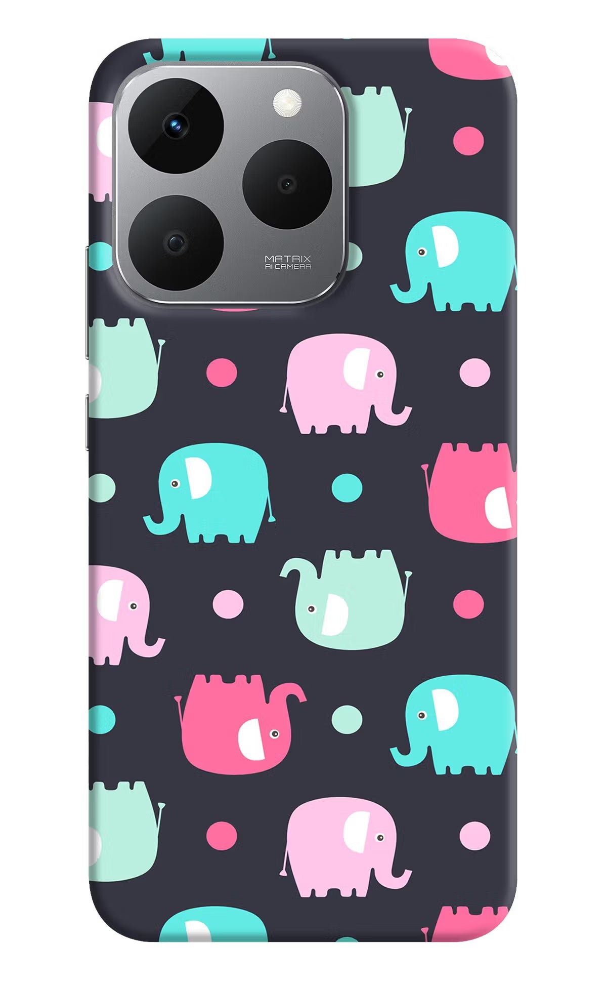 Elephants Realme 15T 5G Back Cover