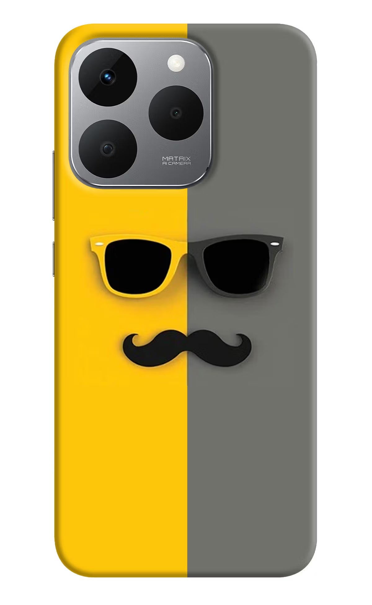 Sunglasses with Mustache Realme 15T 5G Back Cover