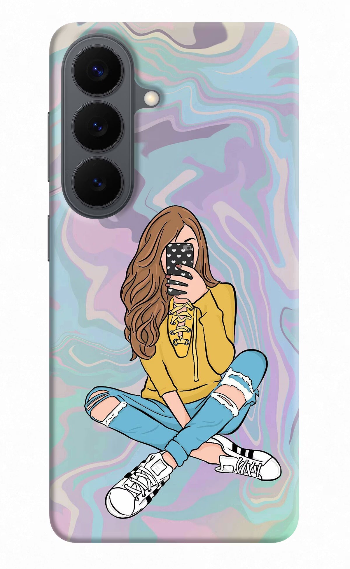 Selfie Girl Samsung S26 Back Cover