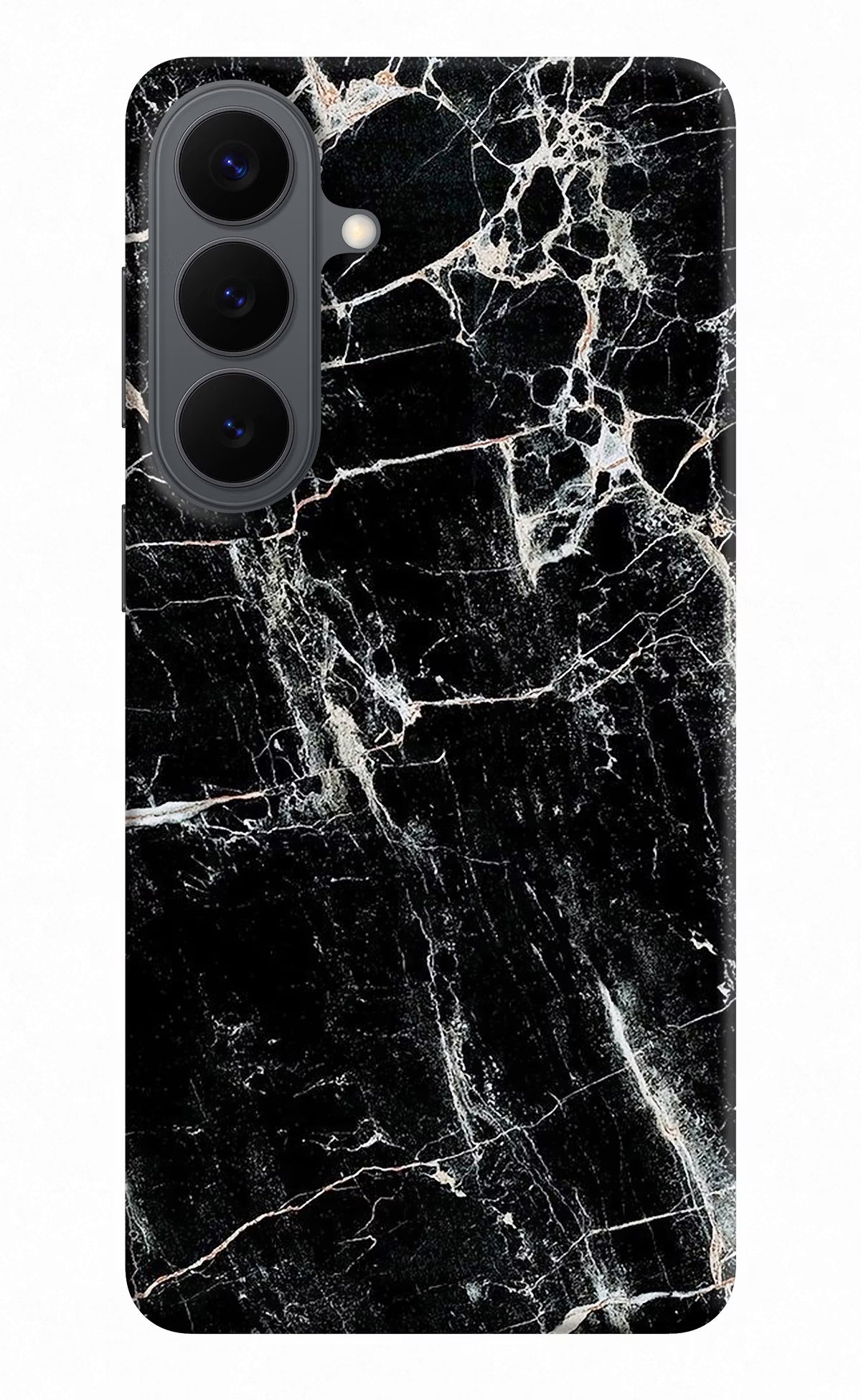 Black Marble Texture Samsung S26 Plus Back Cover