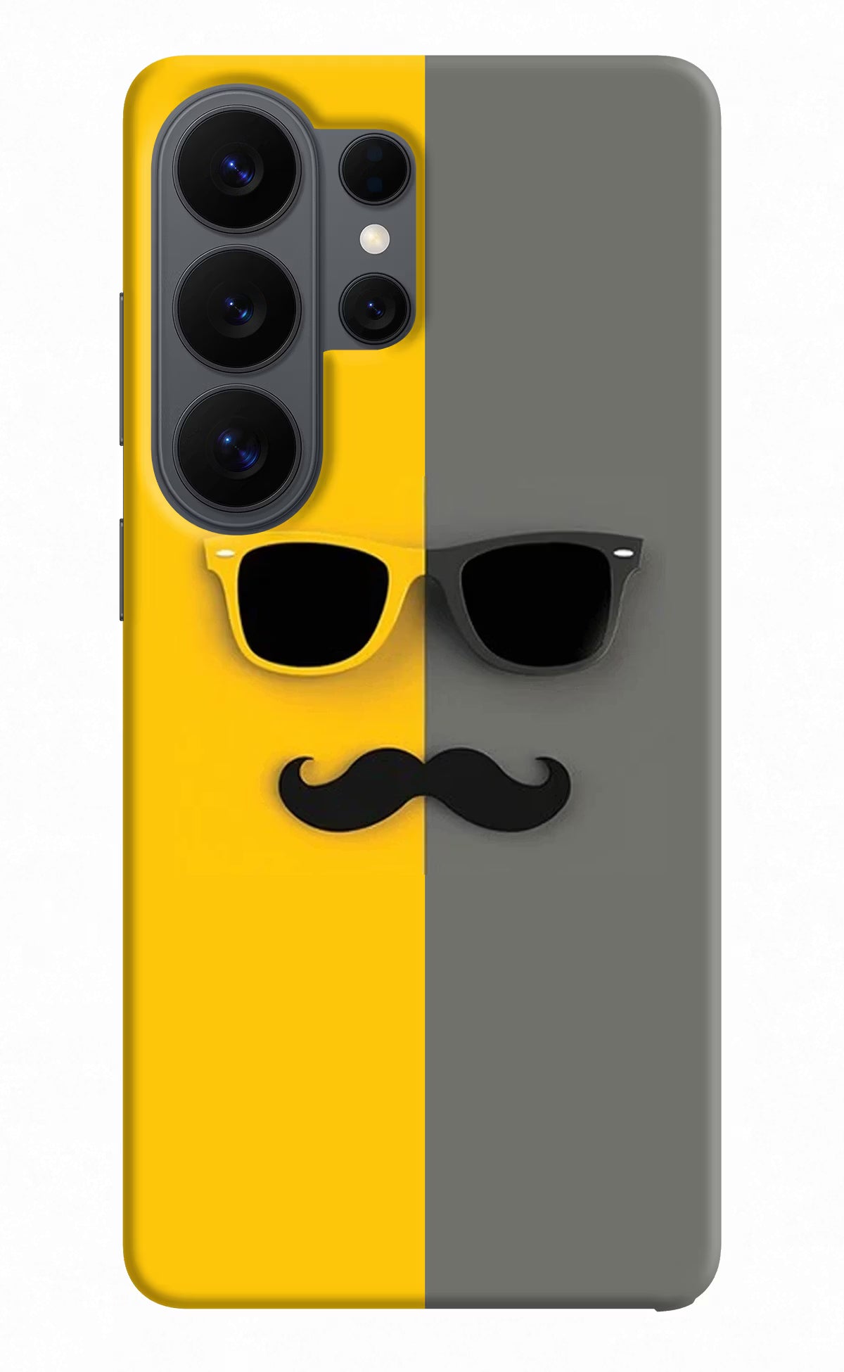 Sunglasses with Mustache Samsung S26 Ultra Back Cover