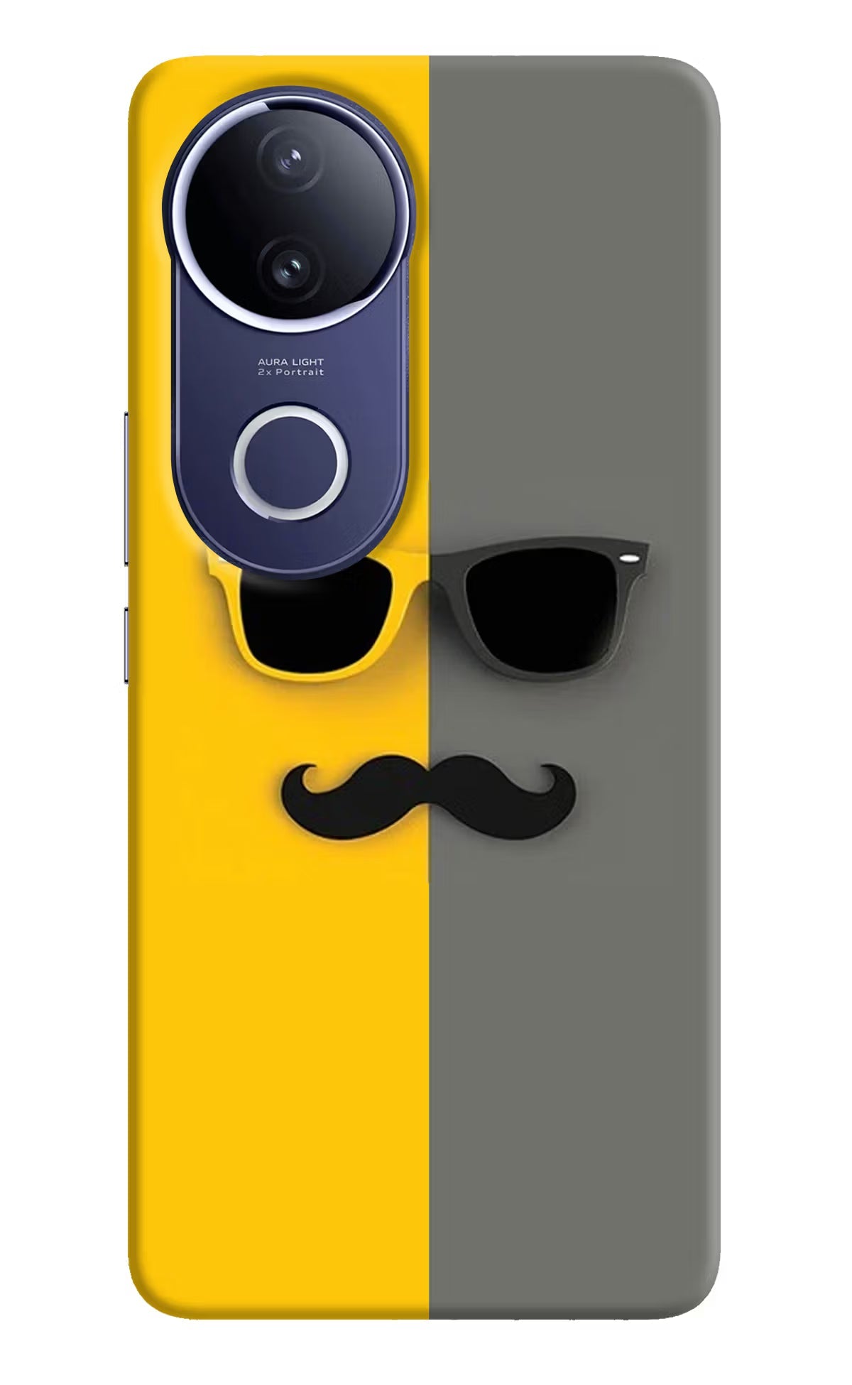 Sunglasses with Mustache Vivo V50e 5G Back Cover