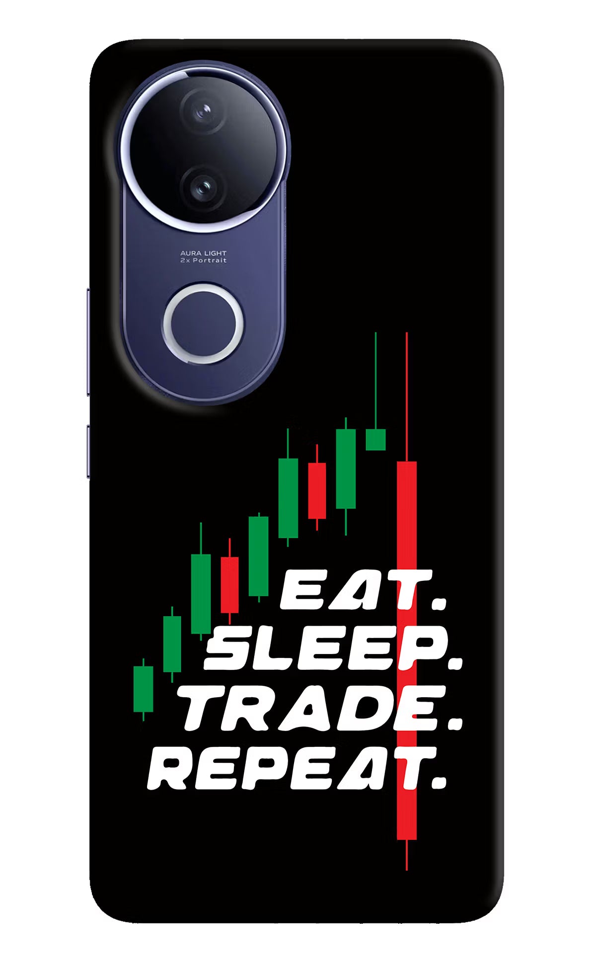 Eat Sleep Trade Repeat Vivo V50e 5G Back Cover