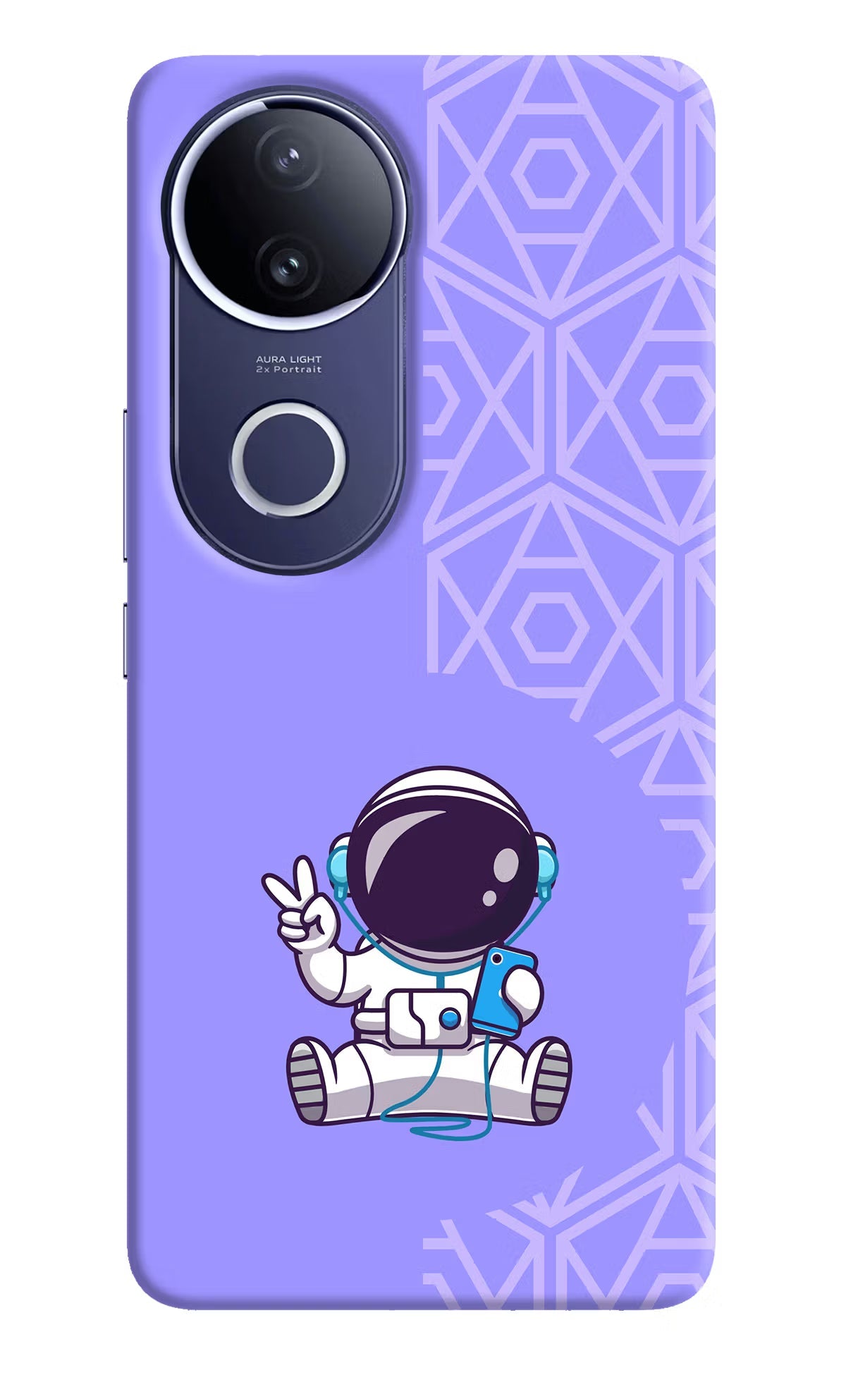 Cute Astronaut Chilling Vivo V50e 5G Back Cover