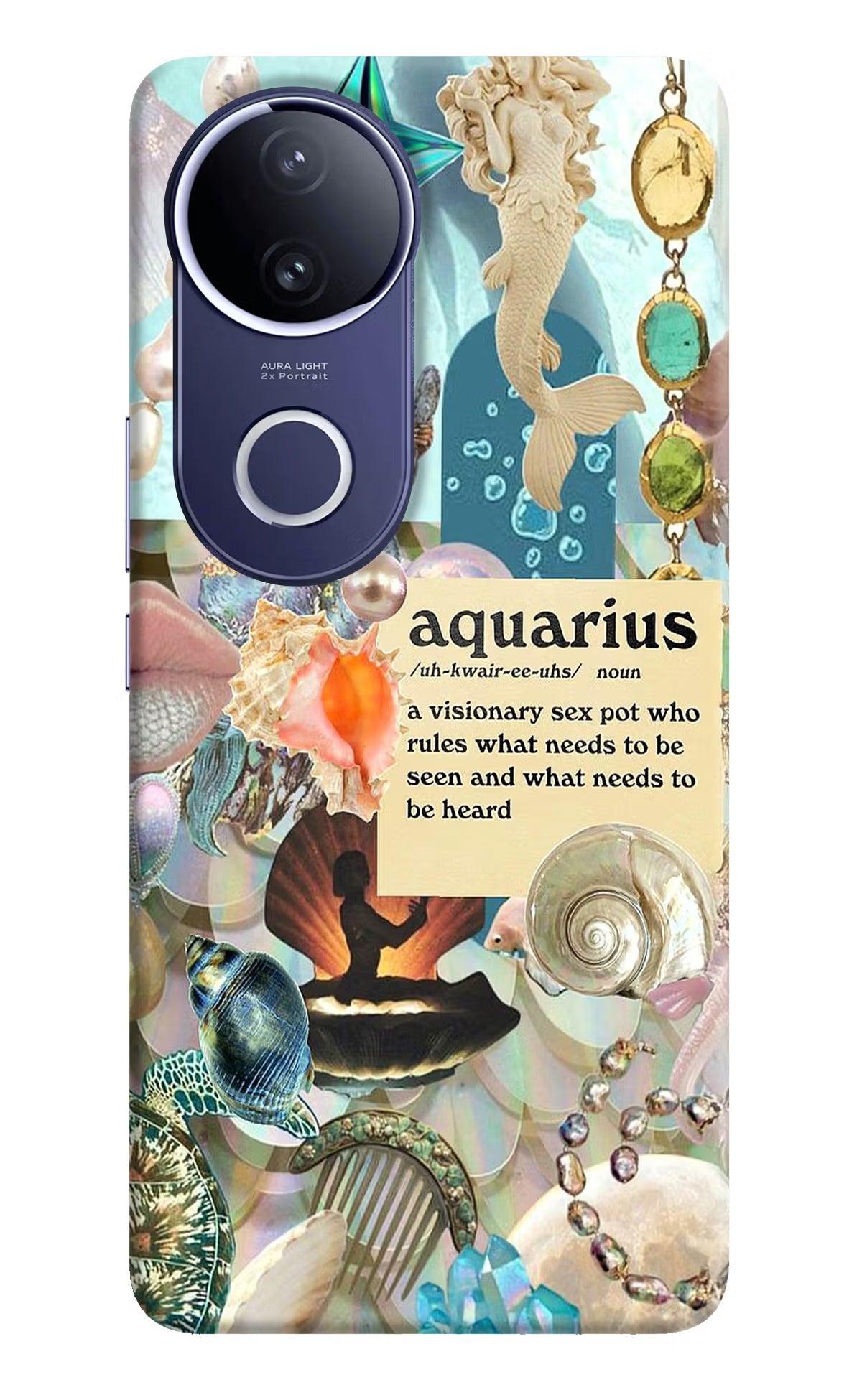 Aquarius Zodiac Vivo V50e 5G Back Cover