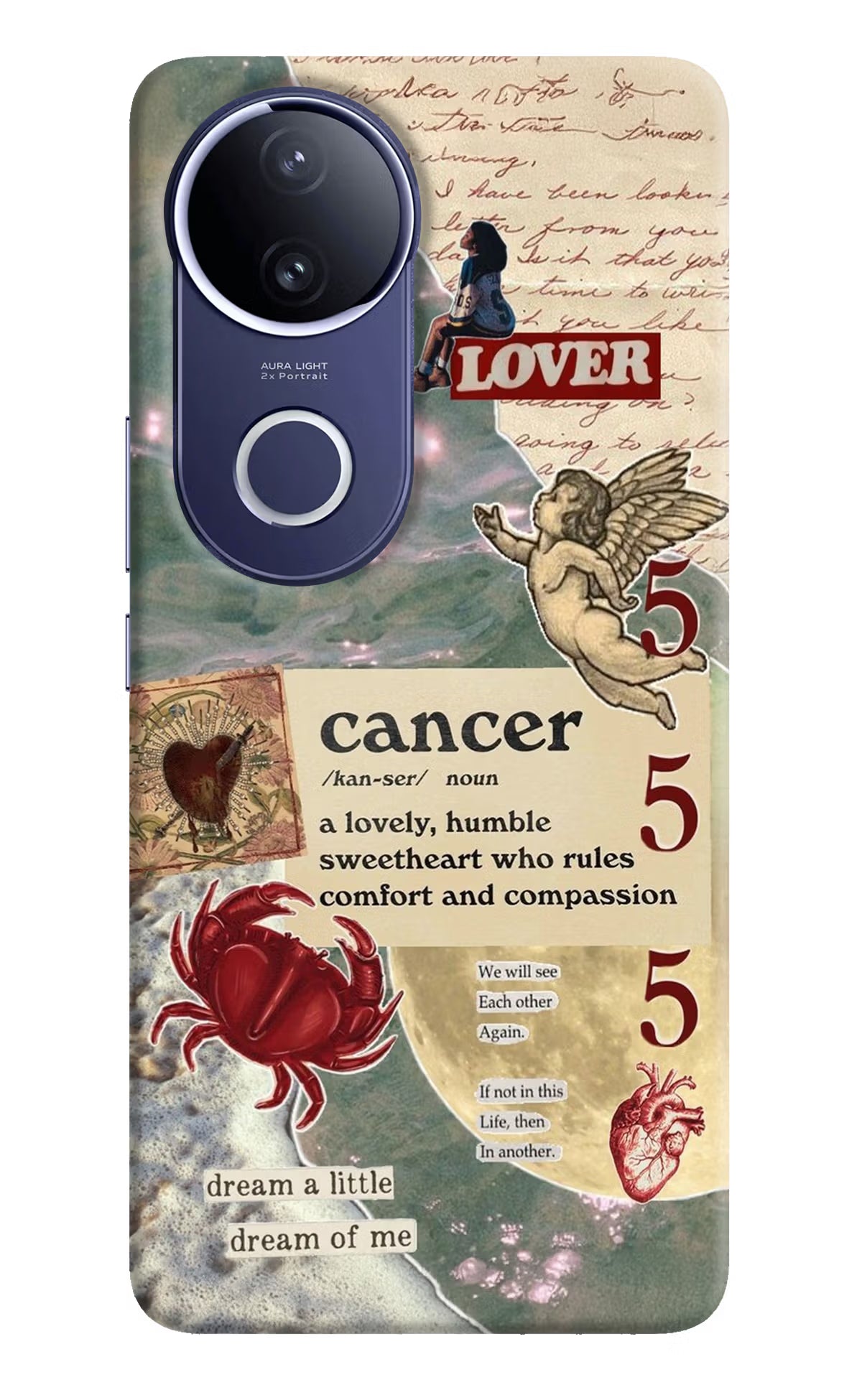 Cancer Zodiac Vivo V50e 5G Back Cover
