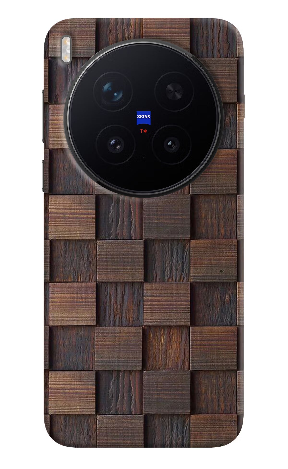 Wooden Cube Design Vivo X300 Pro Back Cover