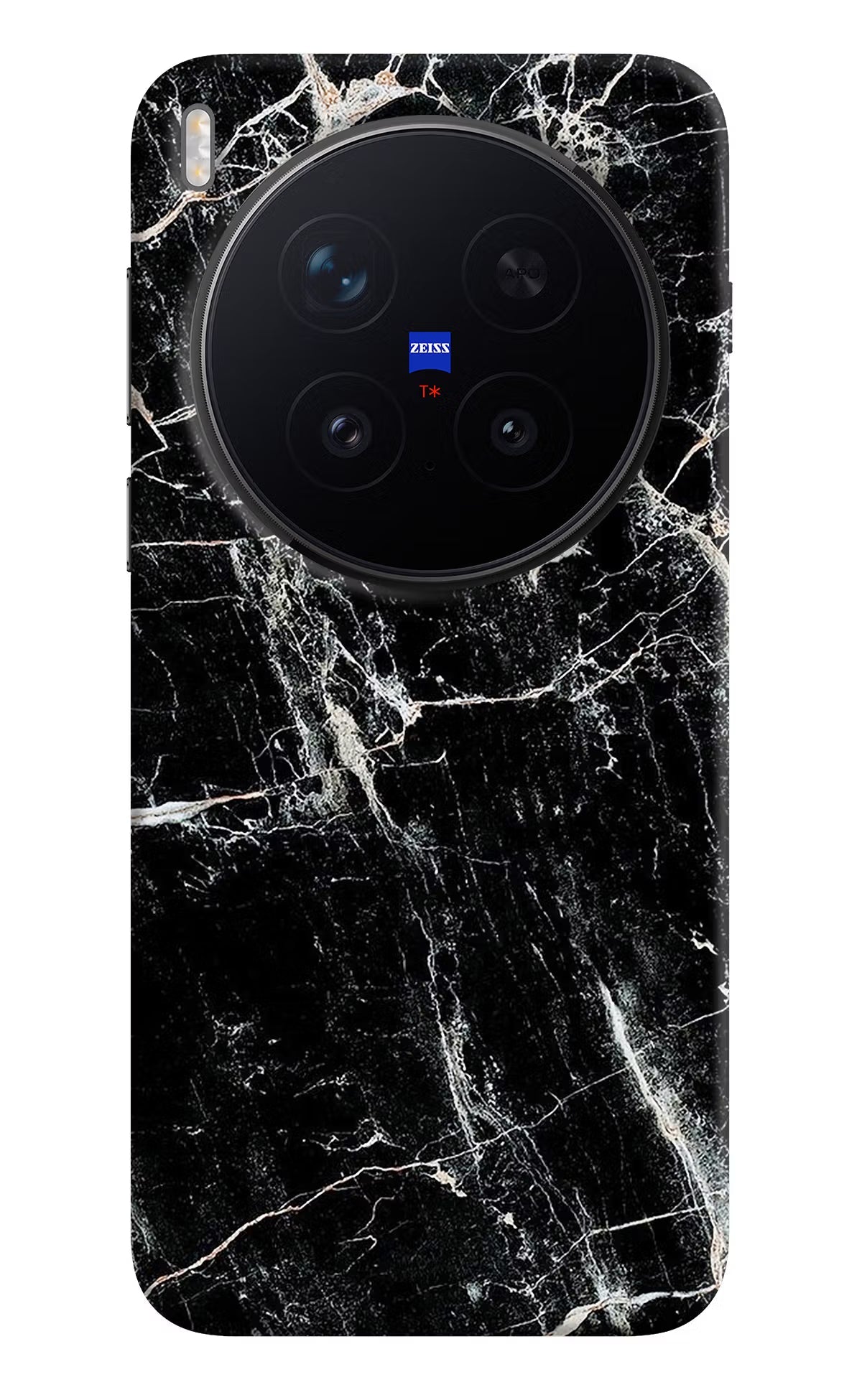Black Marble Texture Vivo X300 Pro Back Cover