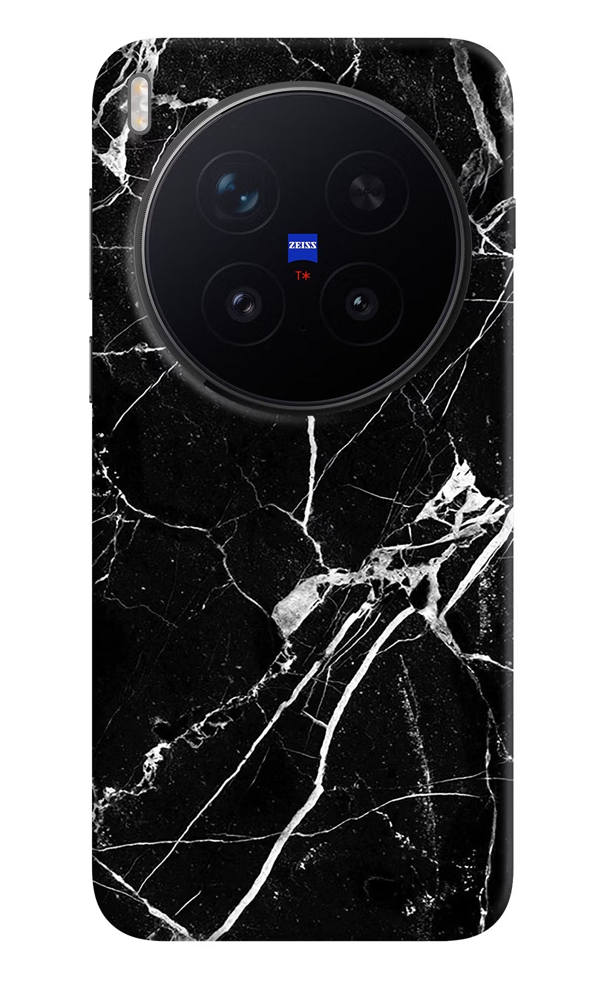 Black Marble Pattern Vivo X300 Pro Back Cover