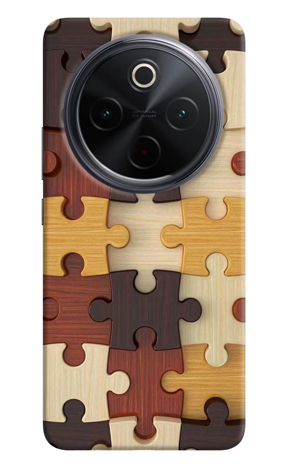 Wooden Puzzle iQOO Z10 5G Back Cover