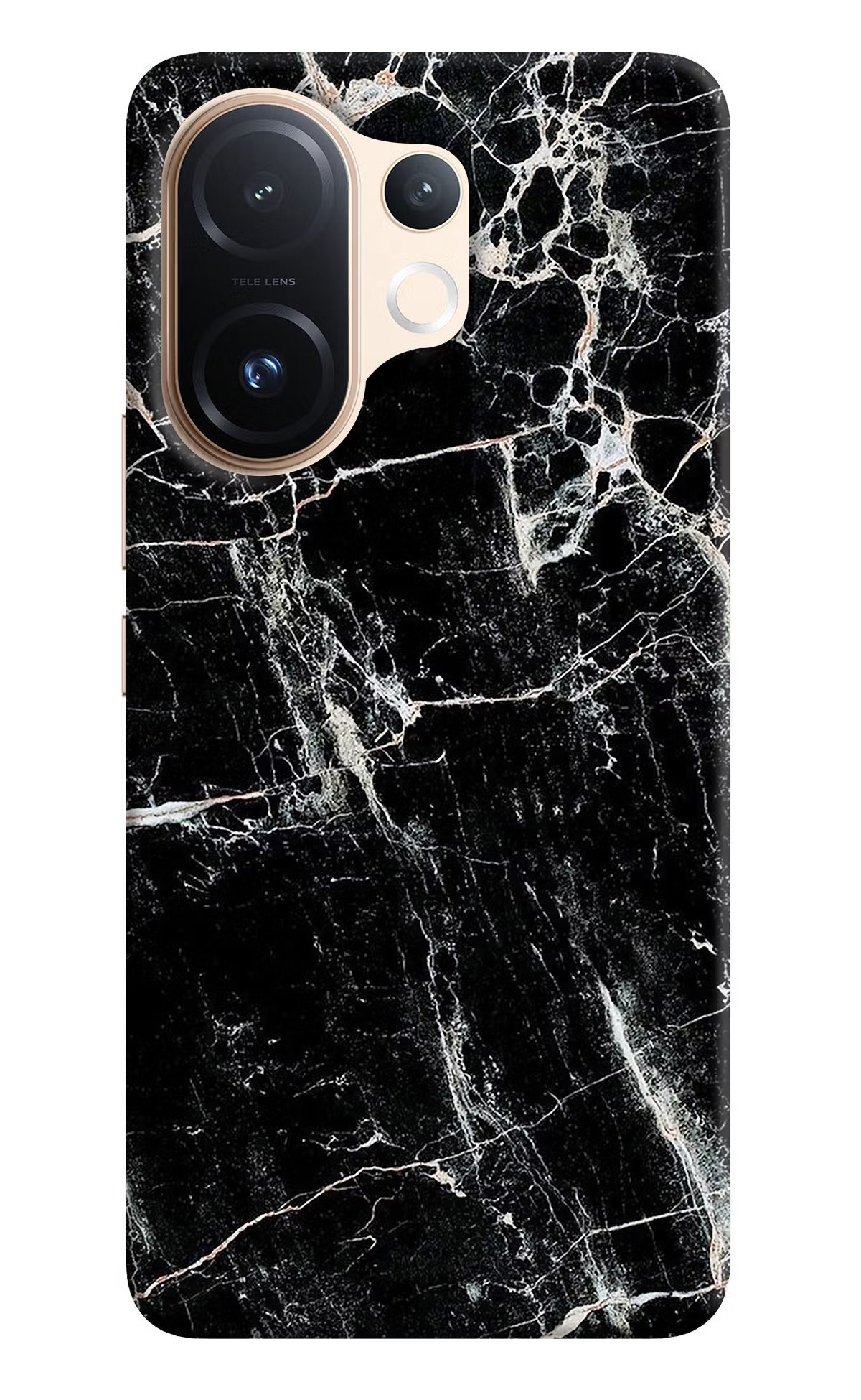 Black Marble Texture Vivo T4 Pro 5G Back Cover