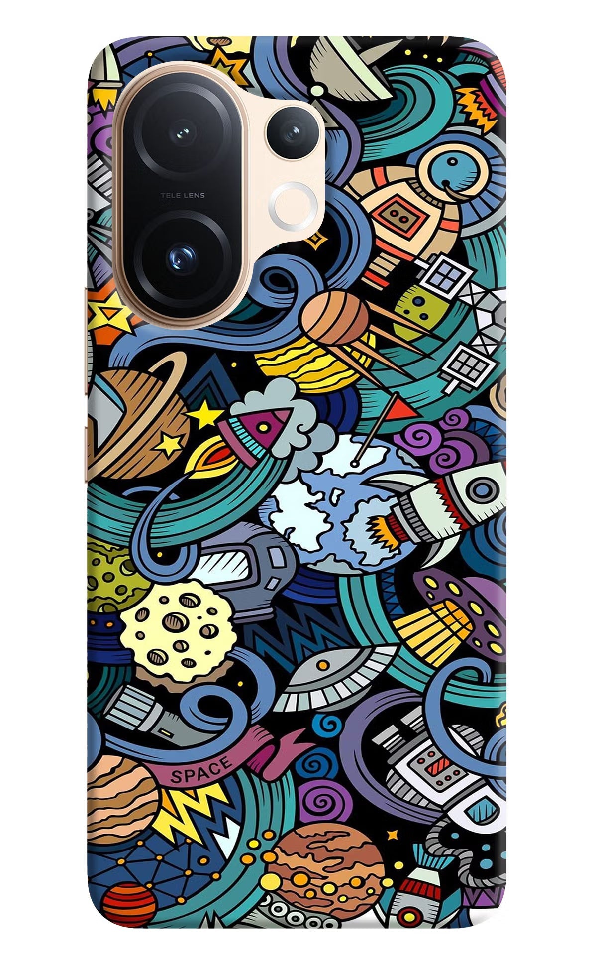 Space Abstract Vivo T4 Pro 5G Back Cover