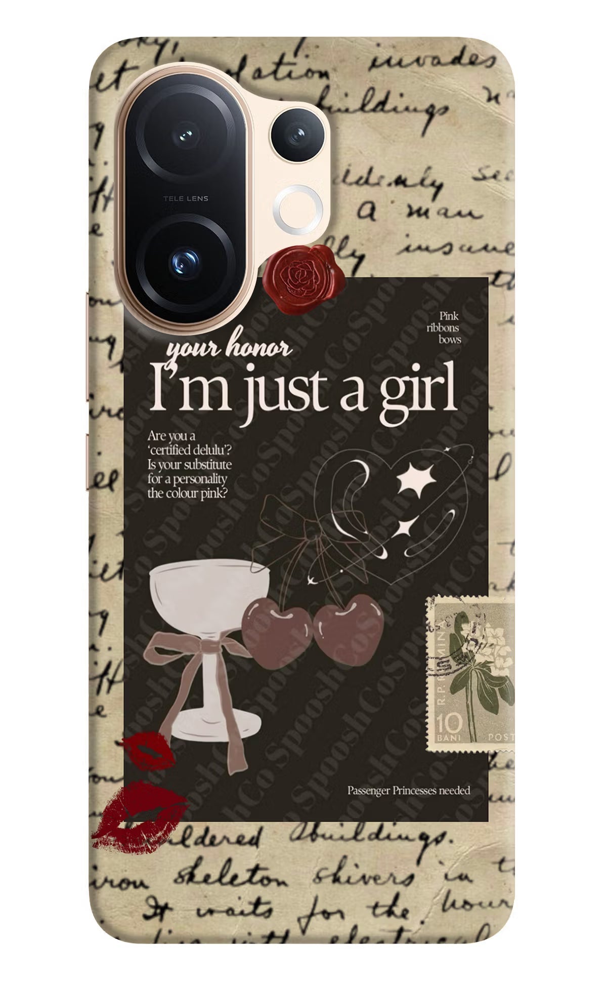 I am just a girl Vivo T4 Pro 5G Back Cover