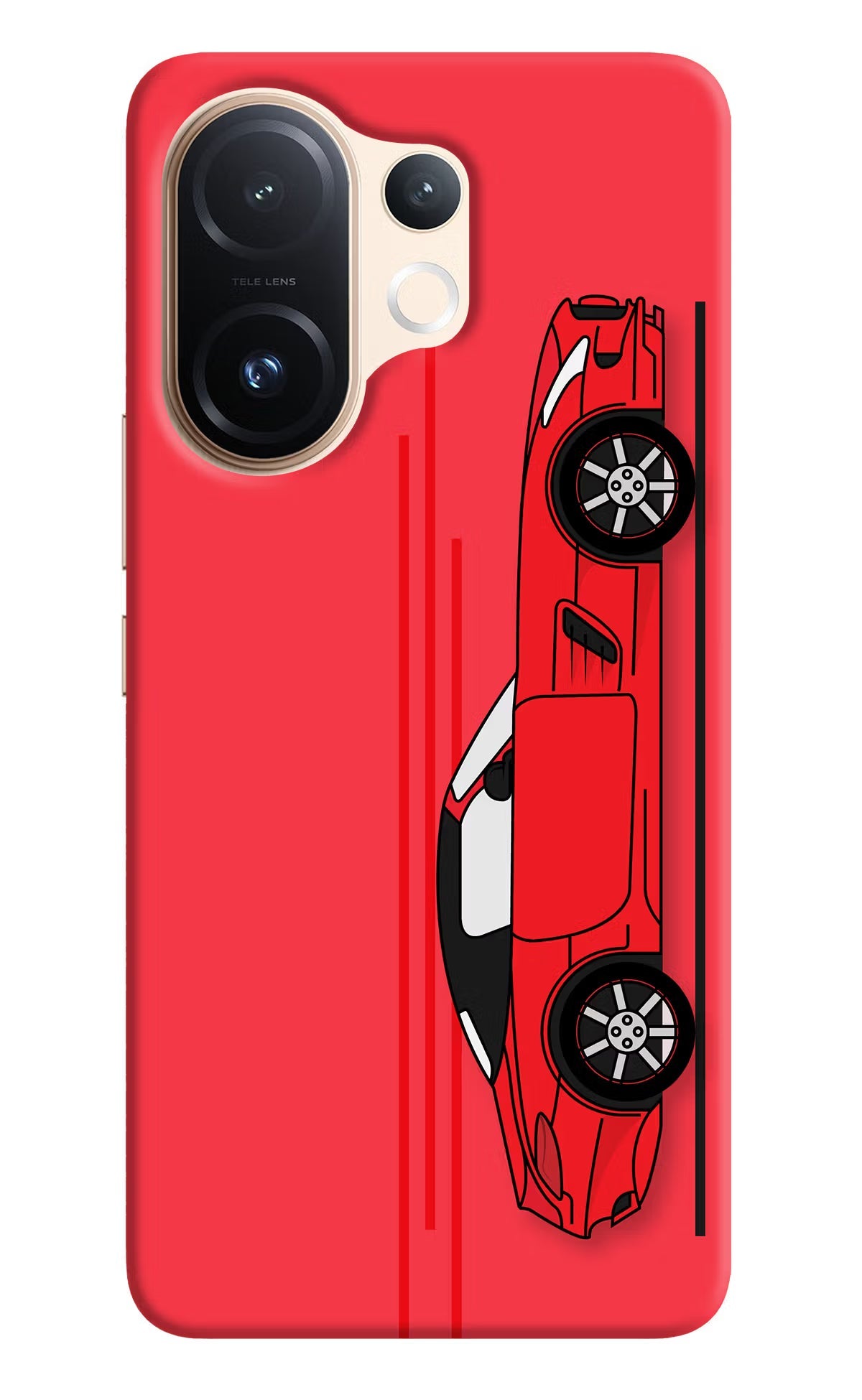 Red Velocity Vivo T4 Pro 5G Back Cover