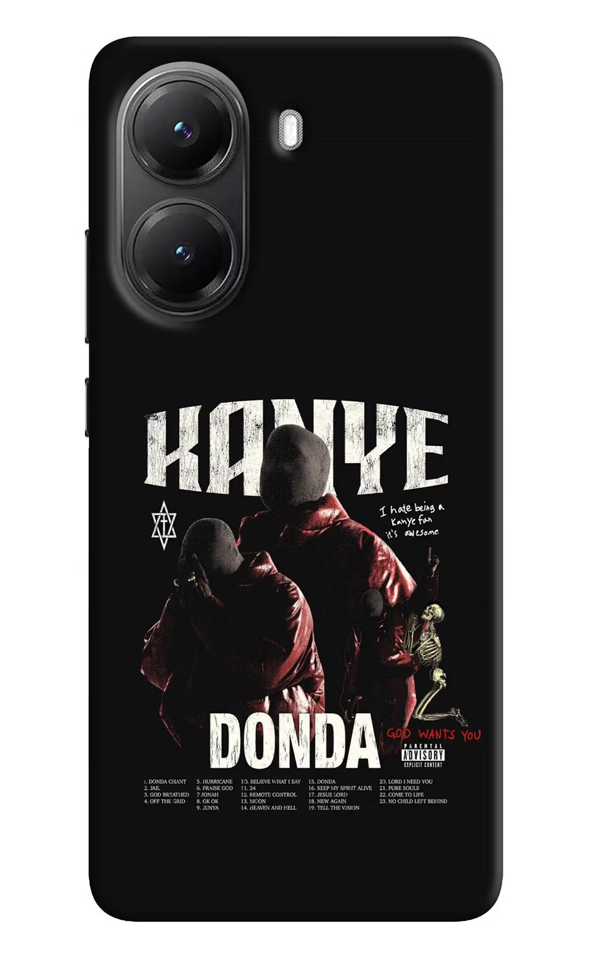 Donda Kanye West POCO X7 Pro 5G Back Cover Hard Case - Hello Swanky